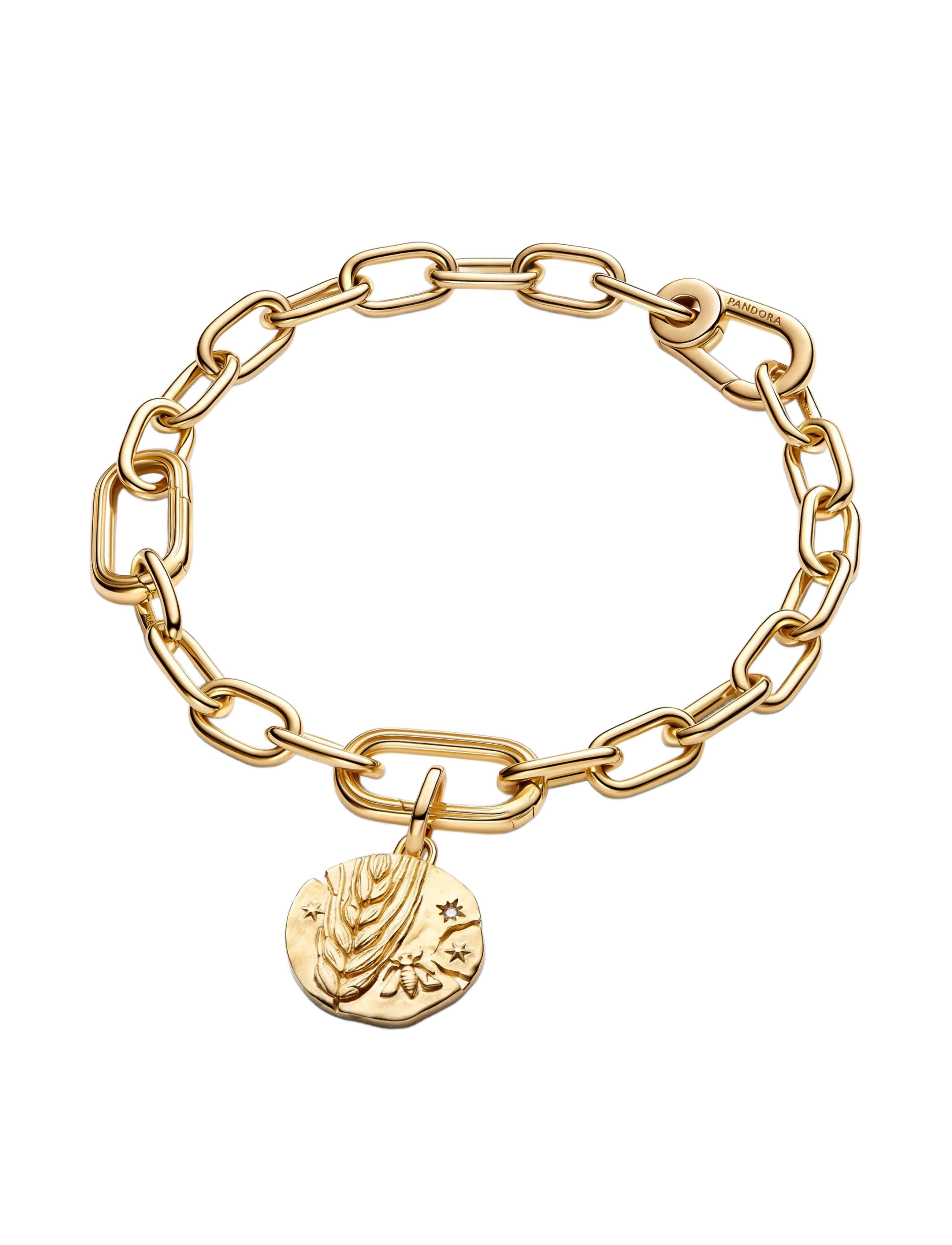 Pandora - Wheat Medallion Charm - hängen & berlocker - clear - 3