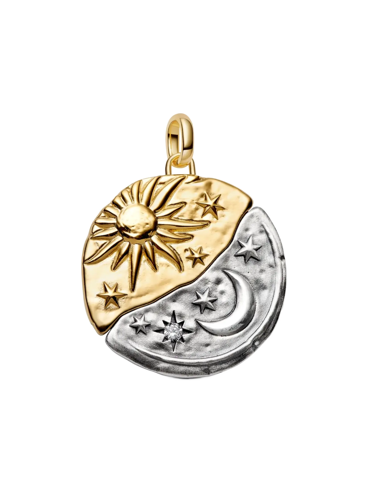 Pandora Sun & Moon Oversized Medallion Charm - Basics - CLEAR / undefined