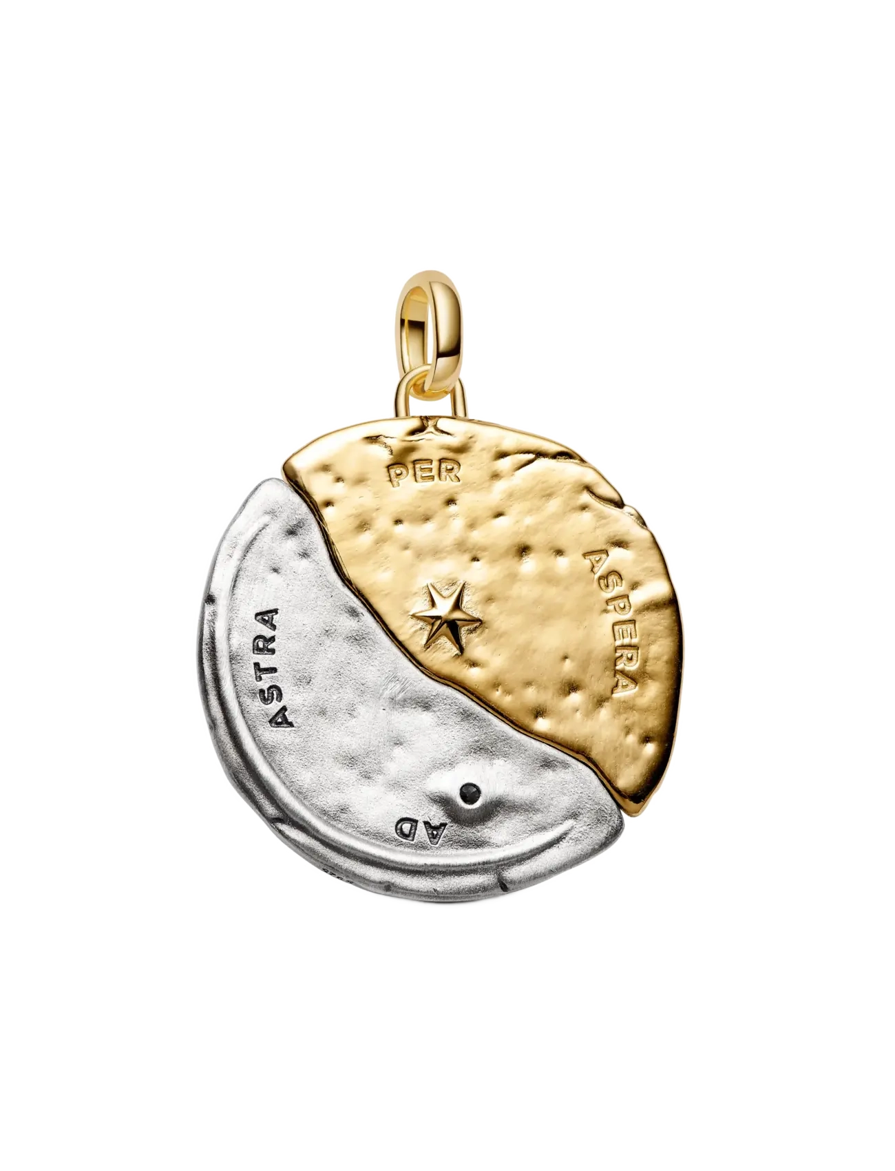 Pandora - Sun & Moon Oversized Medallion Charm - clear - 2