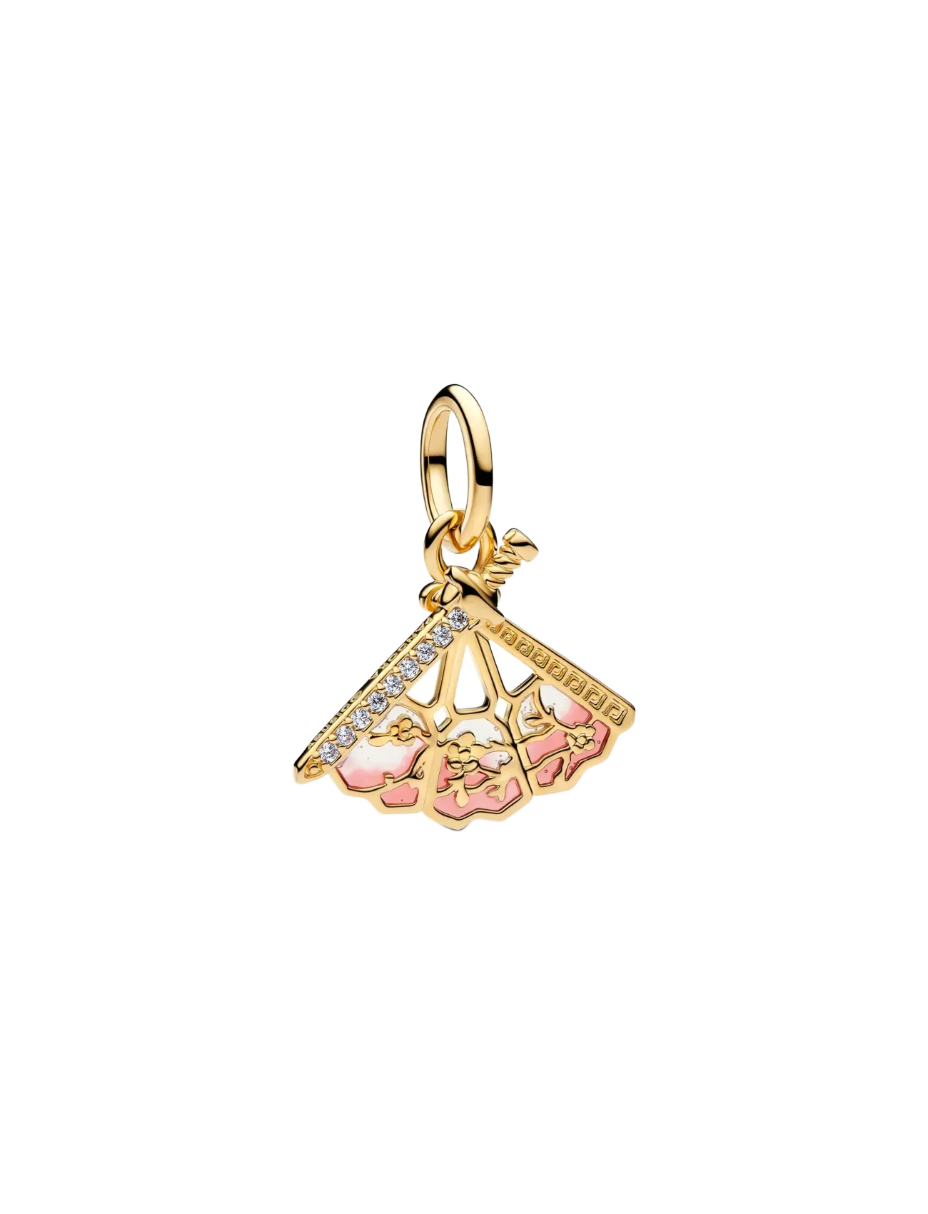 Pandora Disney Mulan Fan Dangle Charm - Schmuck - PINK / pink/rose