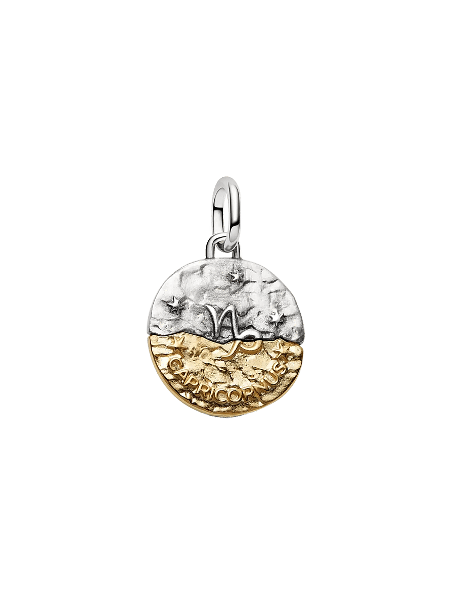 Pandora - Capricorn Zodiac Medallion Charm - clear - 2
