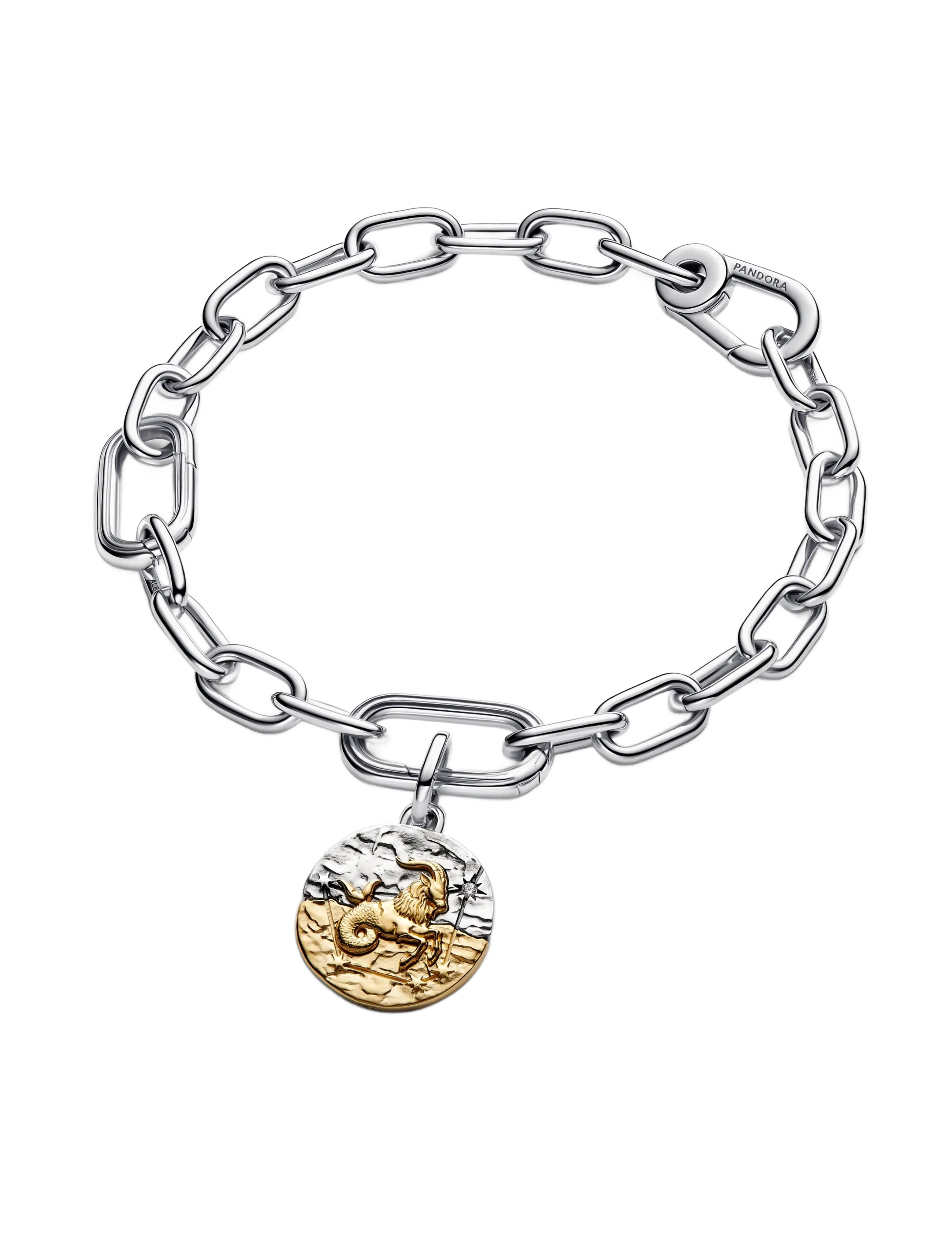 Pandora - Capricorn Zodiac Medallion Charm - clear - 3