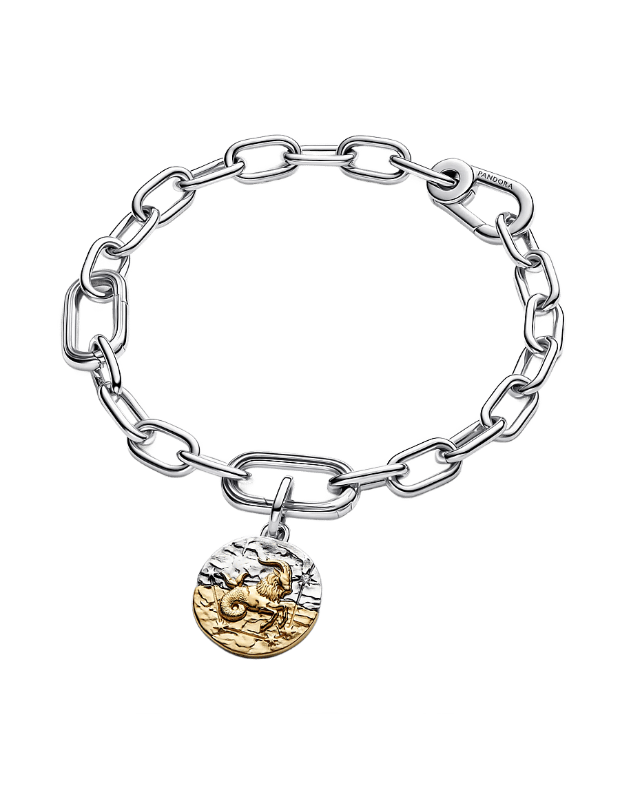 Pandora - Capricorn Zodiac Medallion Charm - clear - 3