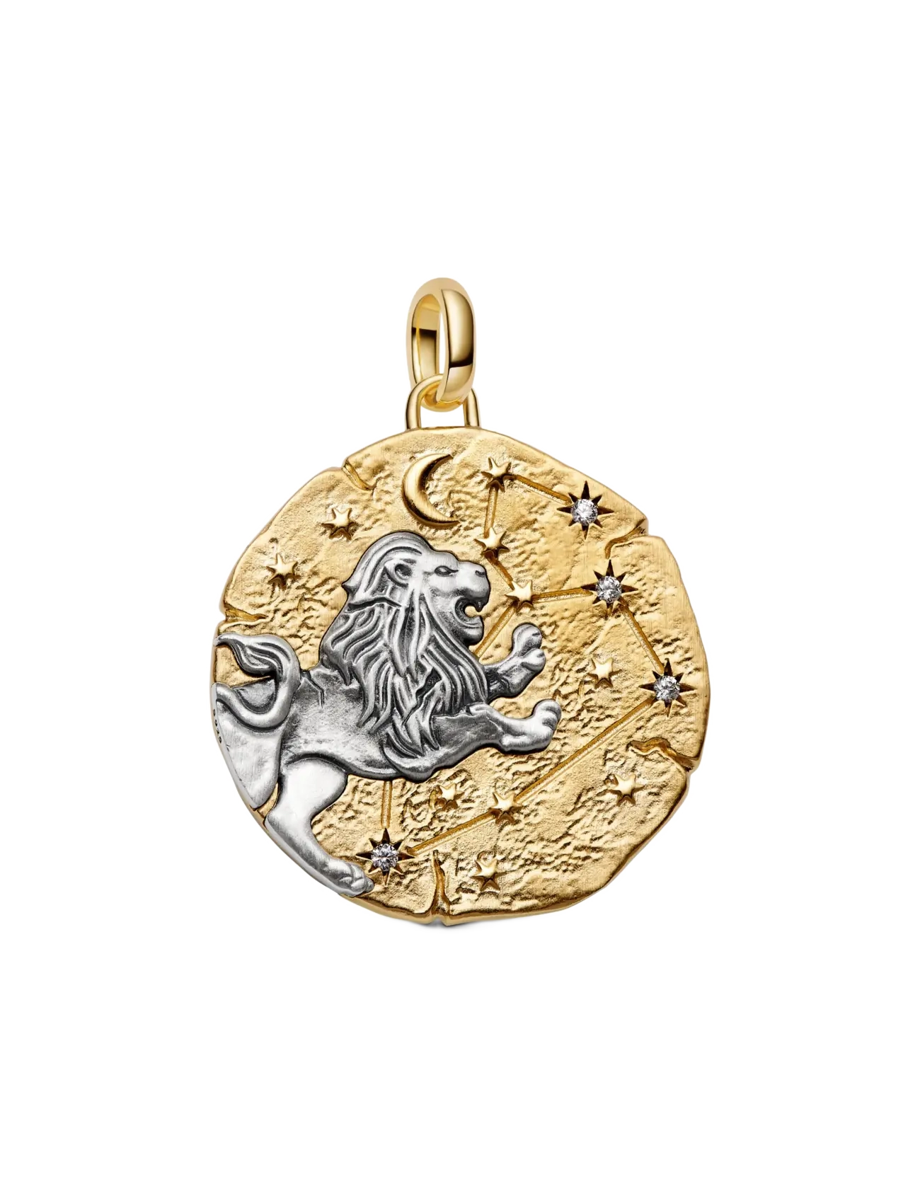 Pandora Leo Zodiac Oversized Medallion Charm - Basics - CLEAR / undefined