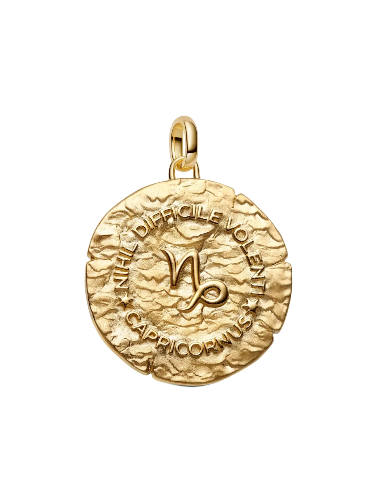 Pandora - Capricorn Zodiac Oversized Medallion Charm - clear - 2