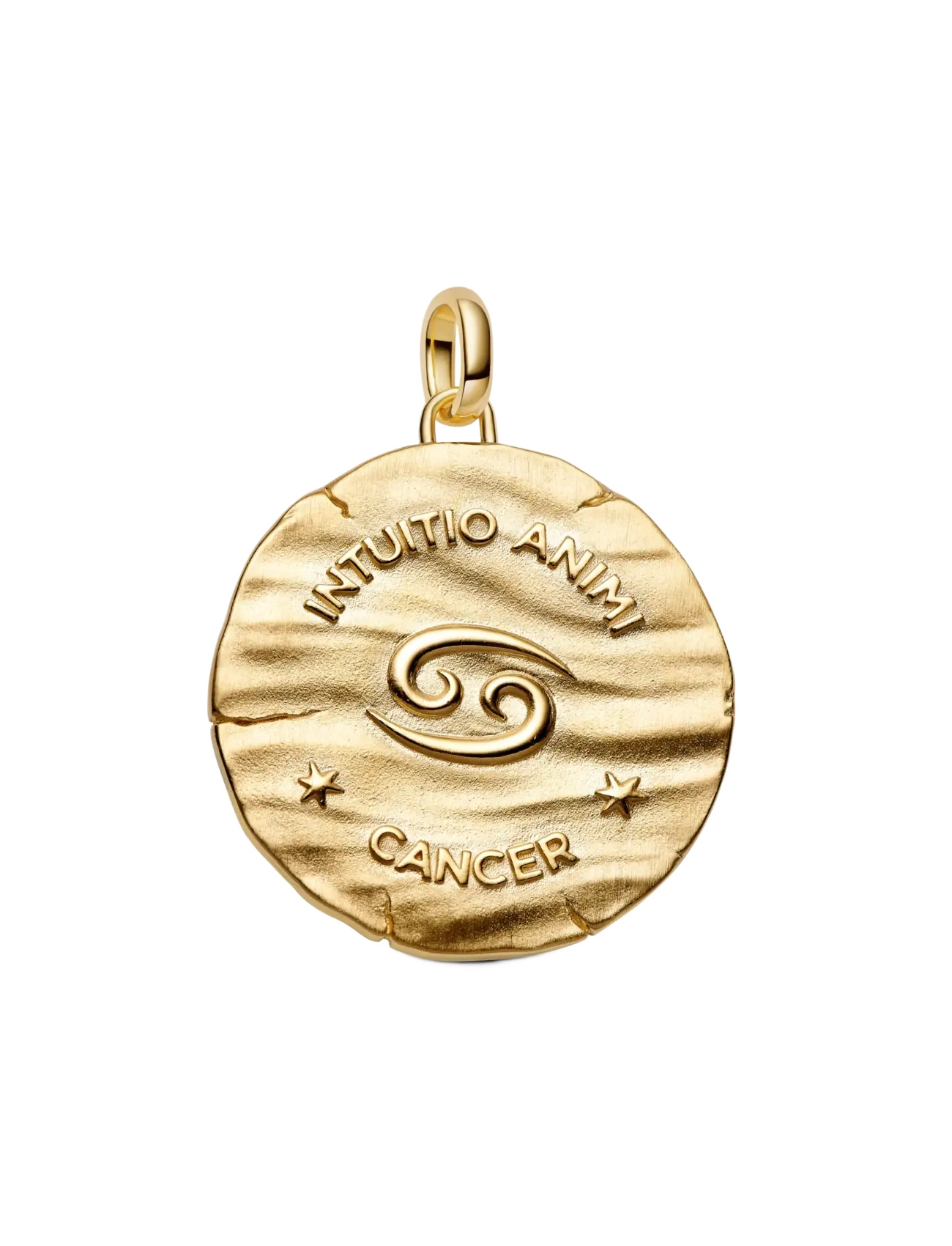 Pandora - Cancer Zodiac Oversized Medallion Charm - clear - 2