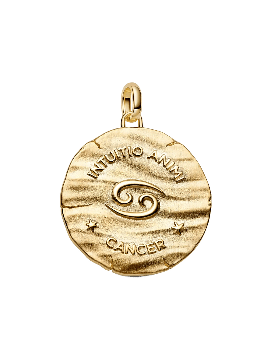 Pandora - Cancer Zodiac Oversized Medallion Charm - clear - 2