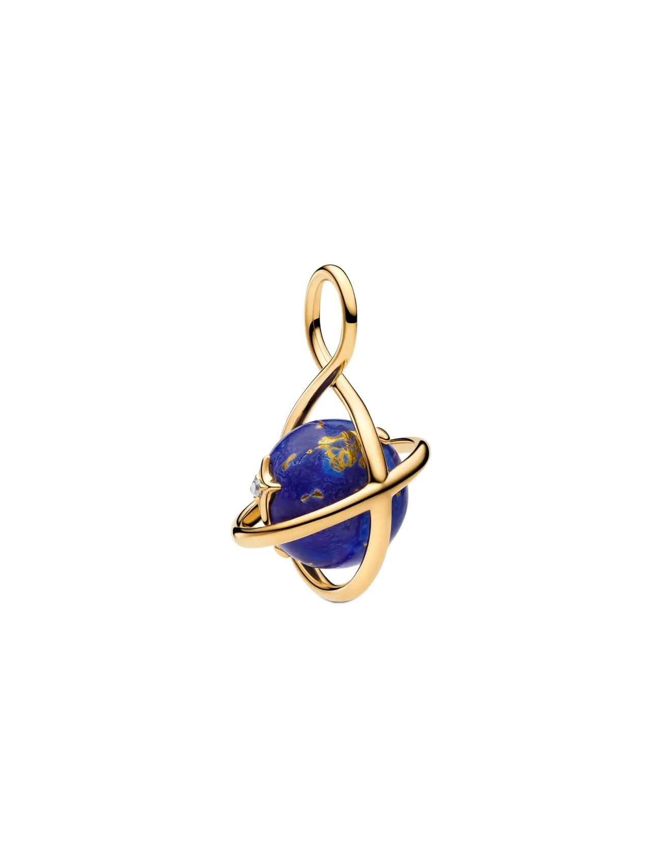 Pandora Spinning Celestial Blue Planet Dangle Charm - Schmuck - BLUE / blue
