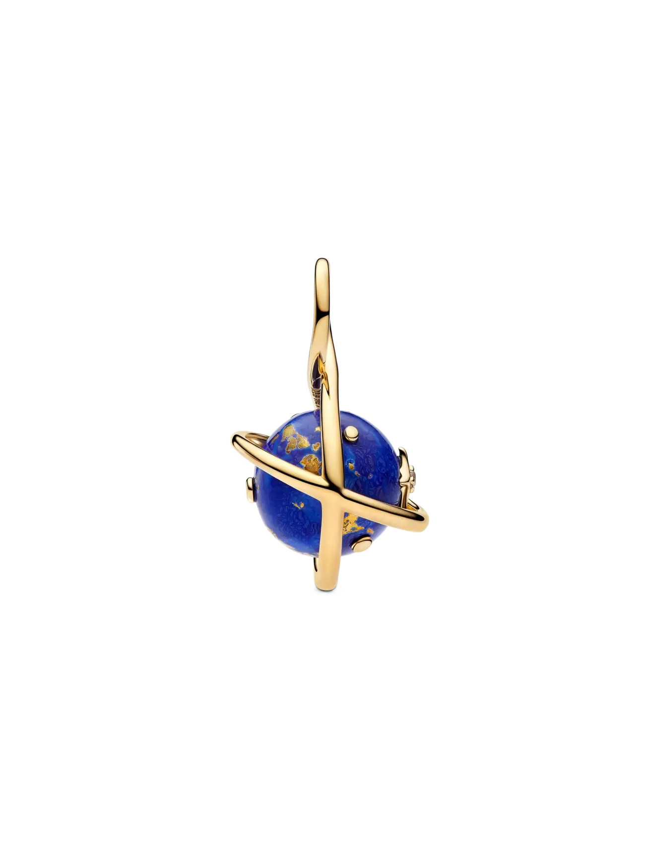 Pandora - Spinning Celestial Blue Planet Dangle Charm - blue - 2