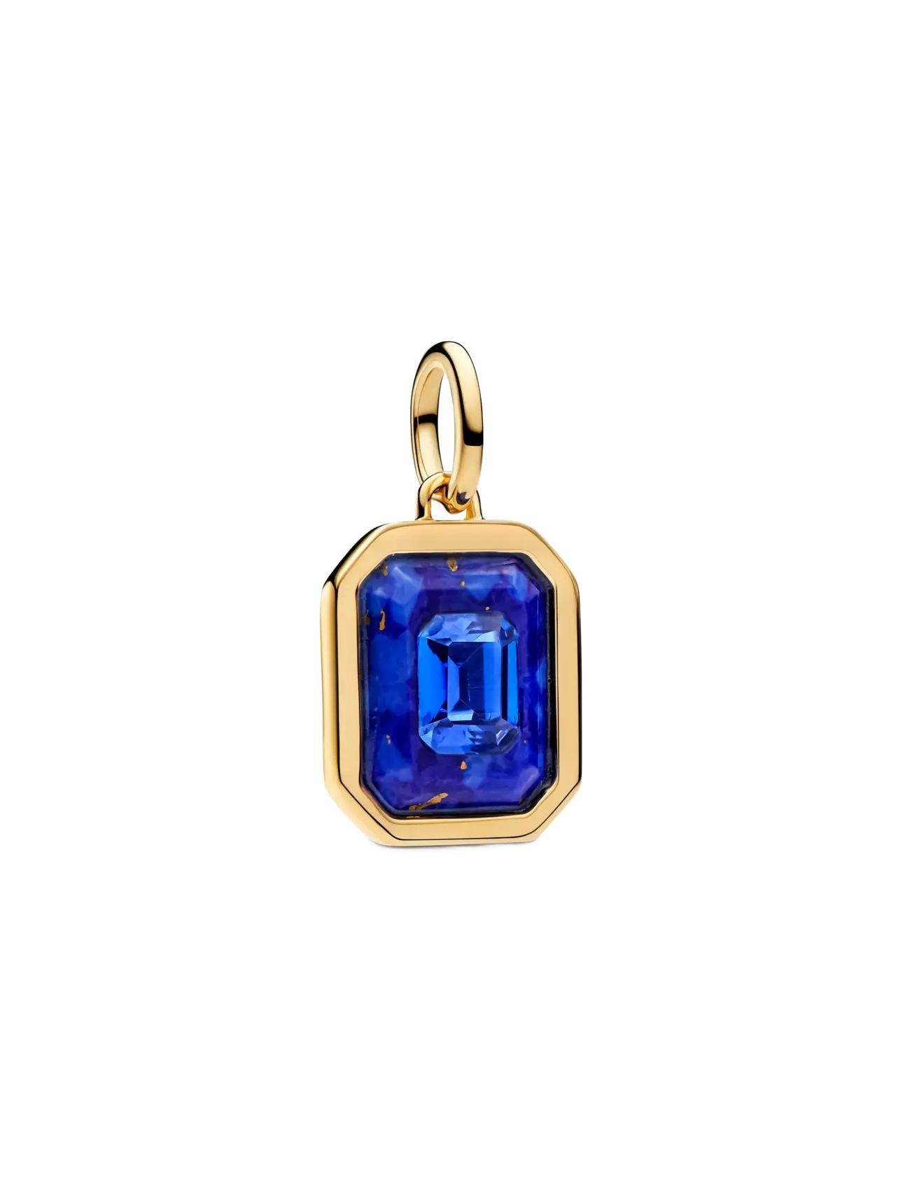 Pandora Celestial Blue Hexagon Dangle Charm - Vedhæng - BLUE / blue