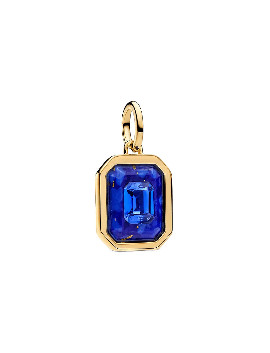Pandora - Celestial Blue Hexagon Dangle Charm - anhänger - blue - 1