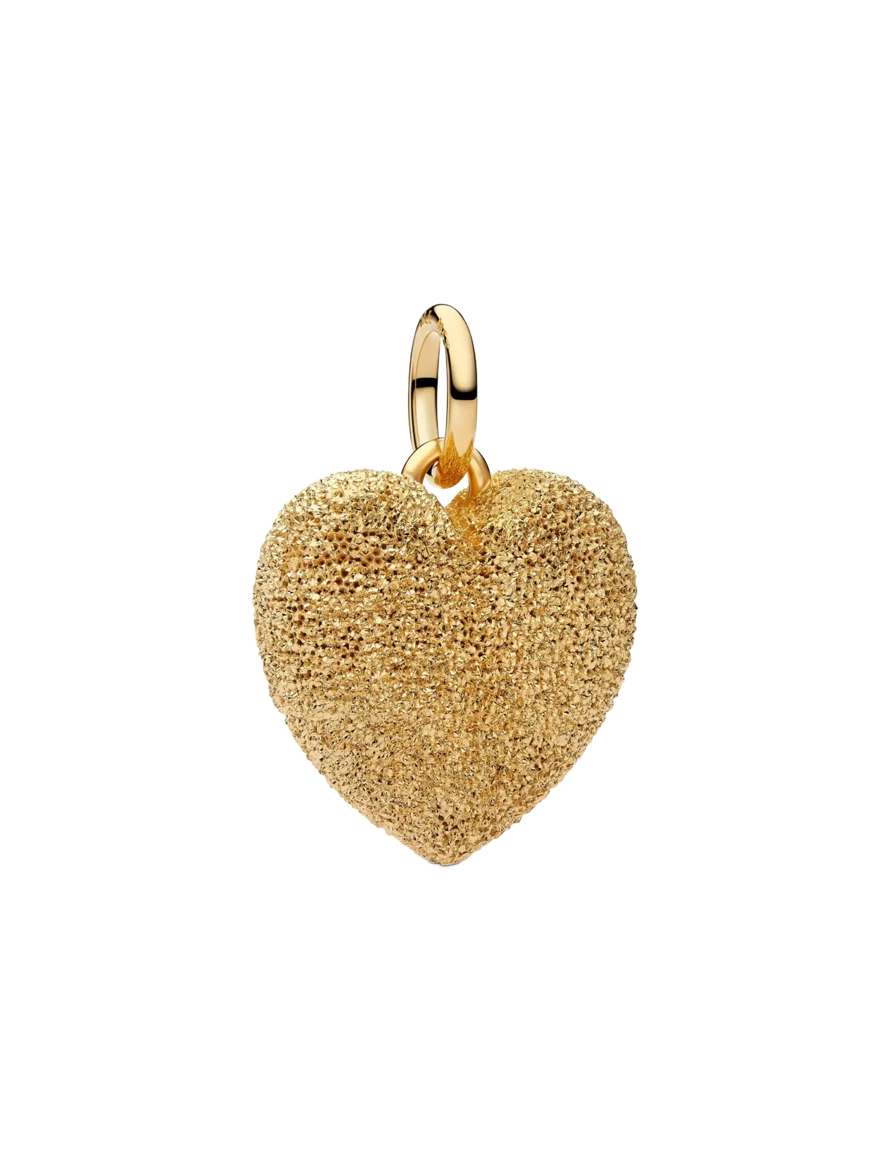 Pandora Textured Puffy Heart Dangle Charm - Accessoarer - NO COLOR / undefined