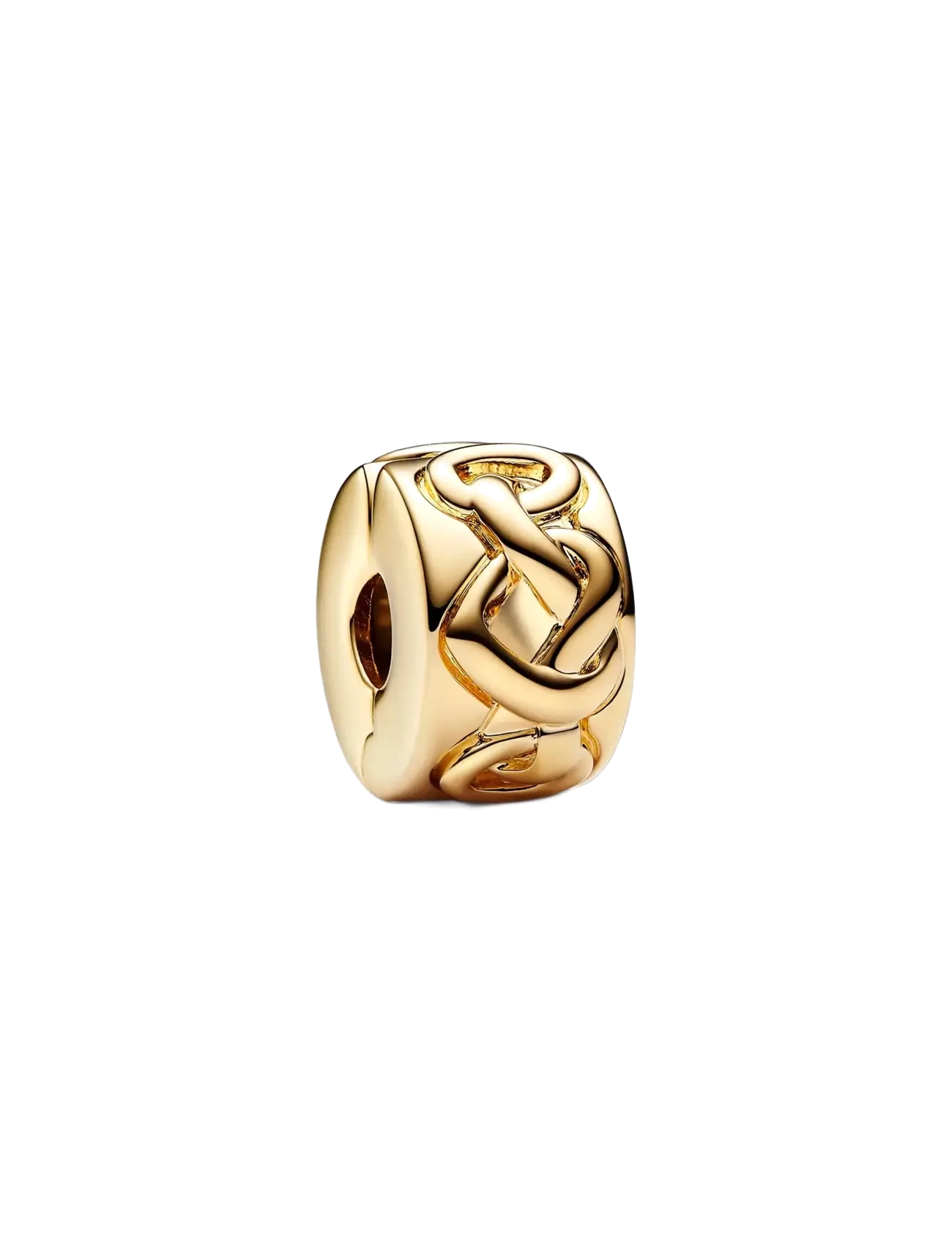 Pandora Knotted hearts 14k gold-plated clip - Charms - NO COLOR / undefined