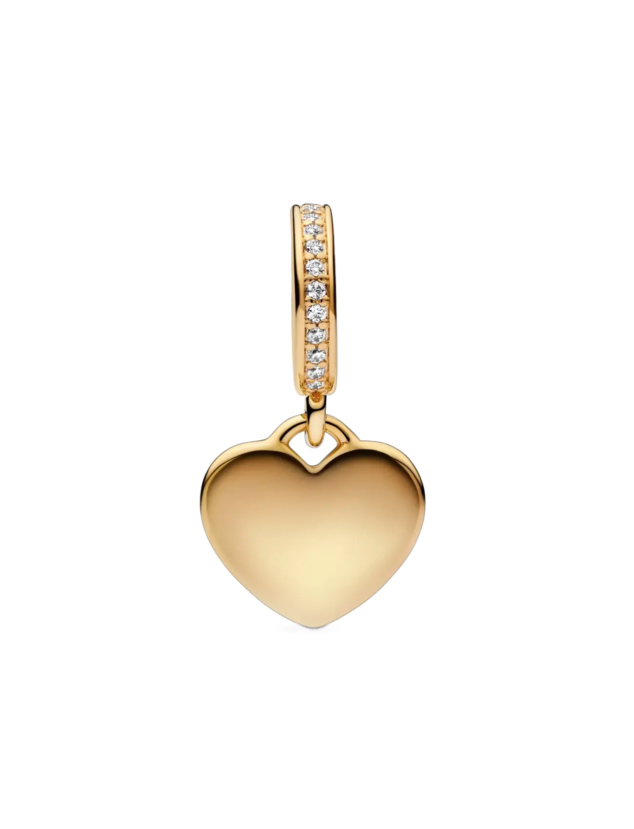 Pandora Engravable 14k gold-plated dangle with - Accessories - CLEAR / undefined