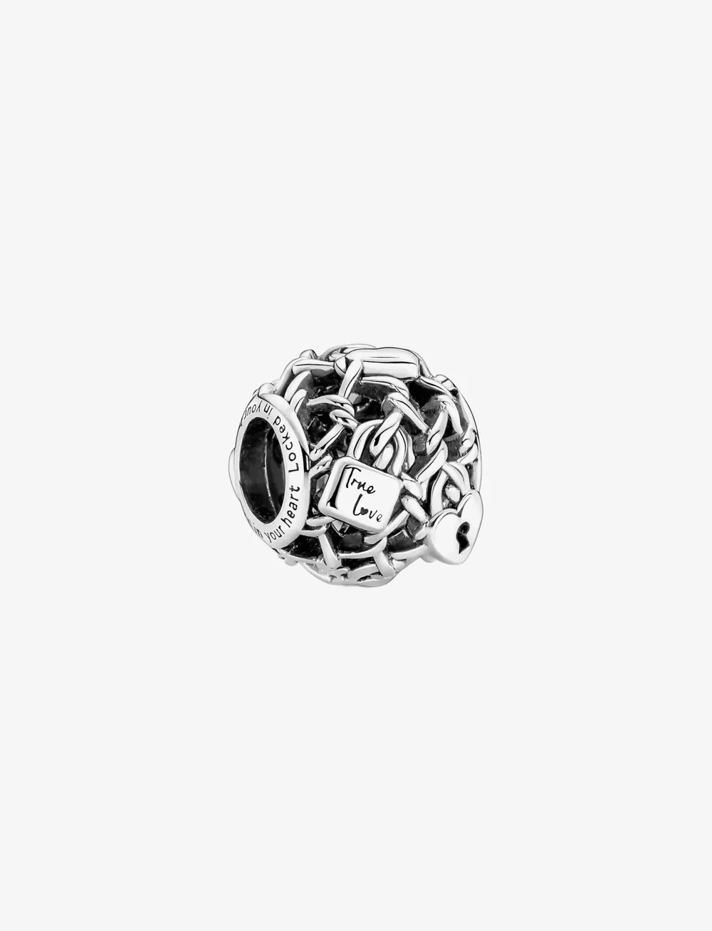 Pandora - Padlock and fence sterling silver charm - pakabukai - no color - 1