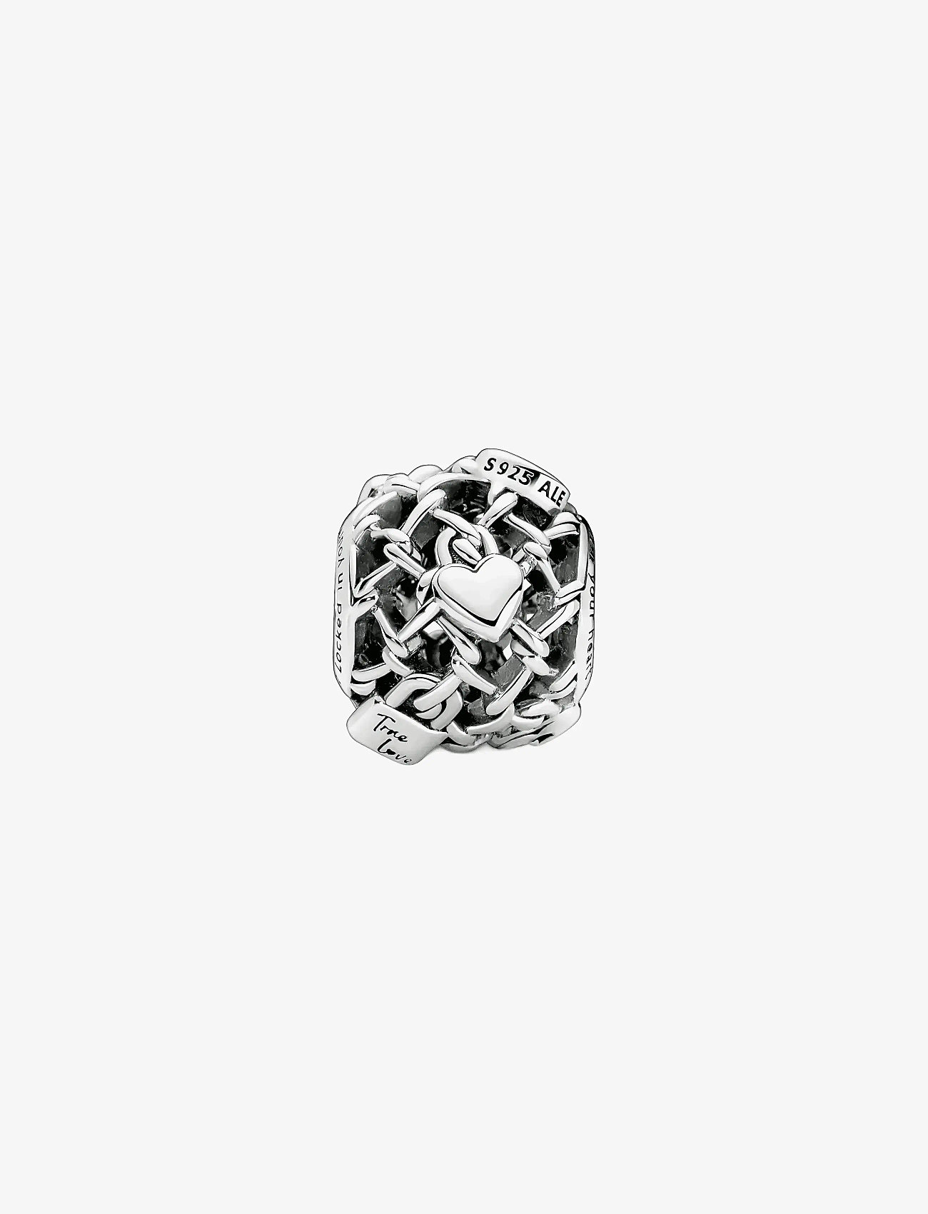 Pandora - Padlock and fence sterling silver charm - anhänger - no color - 2