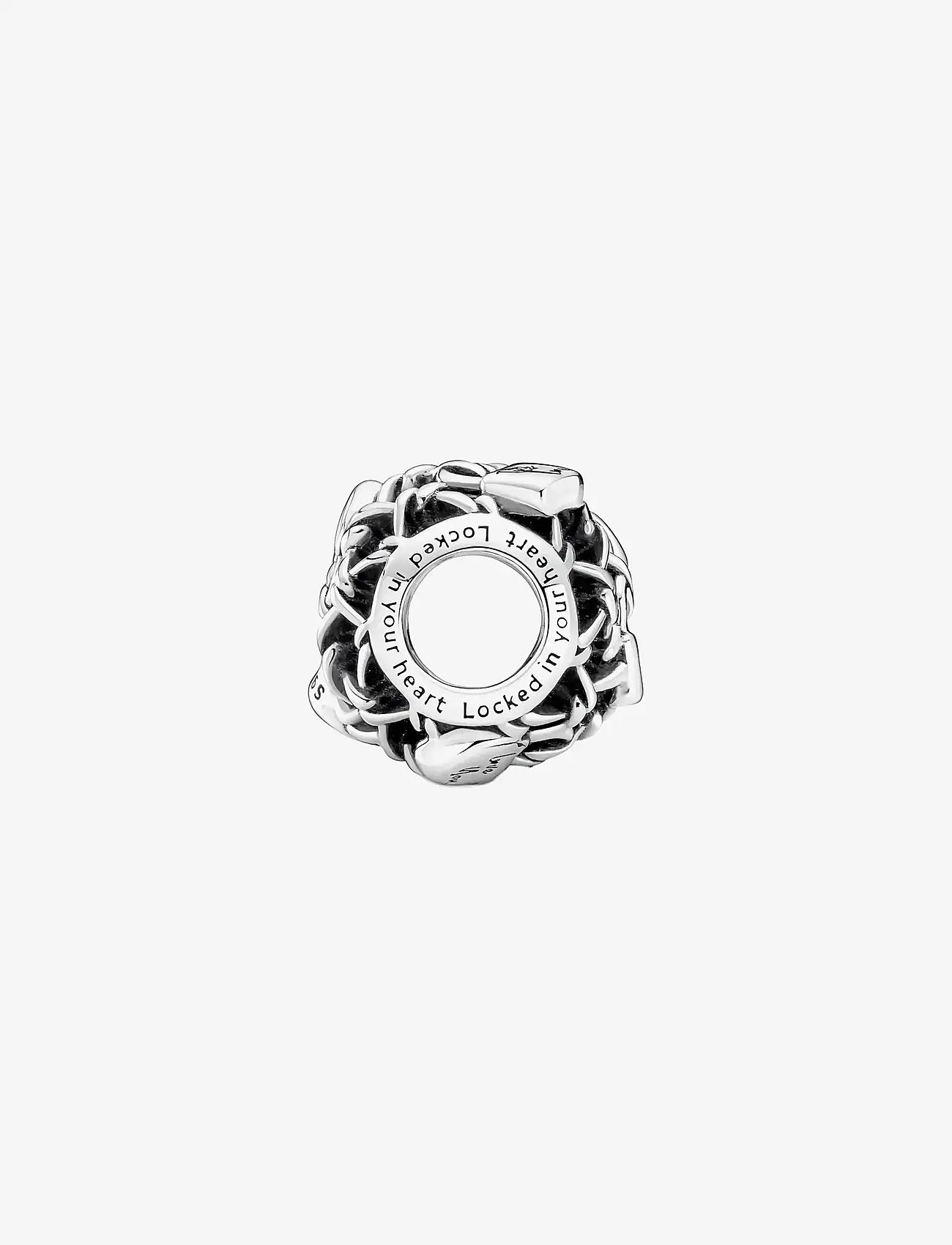 Pandora - Padlock and fence sterling silver charm - anhänger - no color - 3