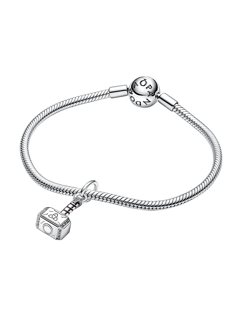 Pandora - Marvel Thors Hammer sterling silver dangle with brown enamel - hängen & berlocker - brown - 3