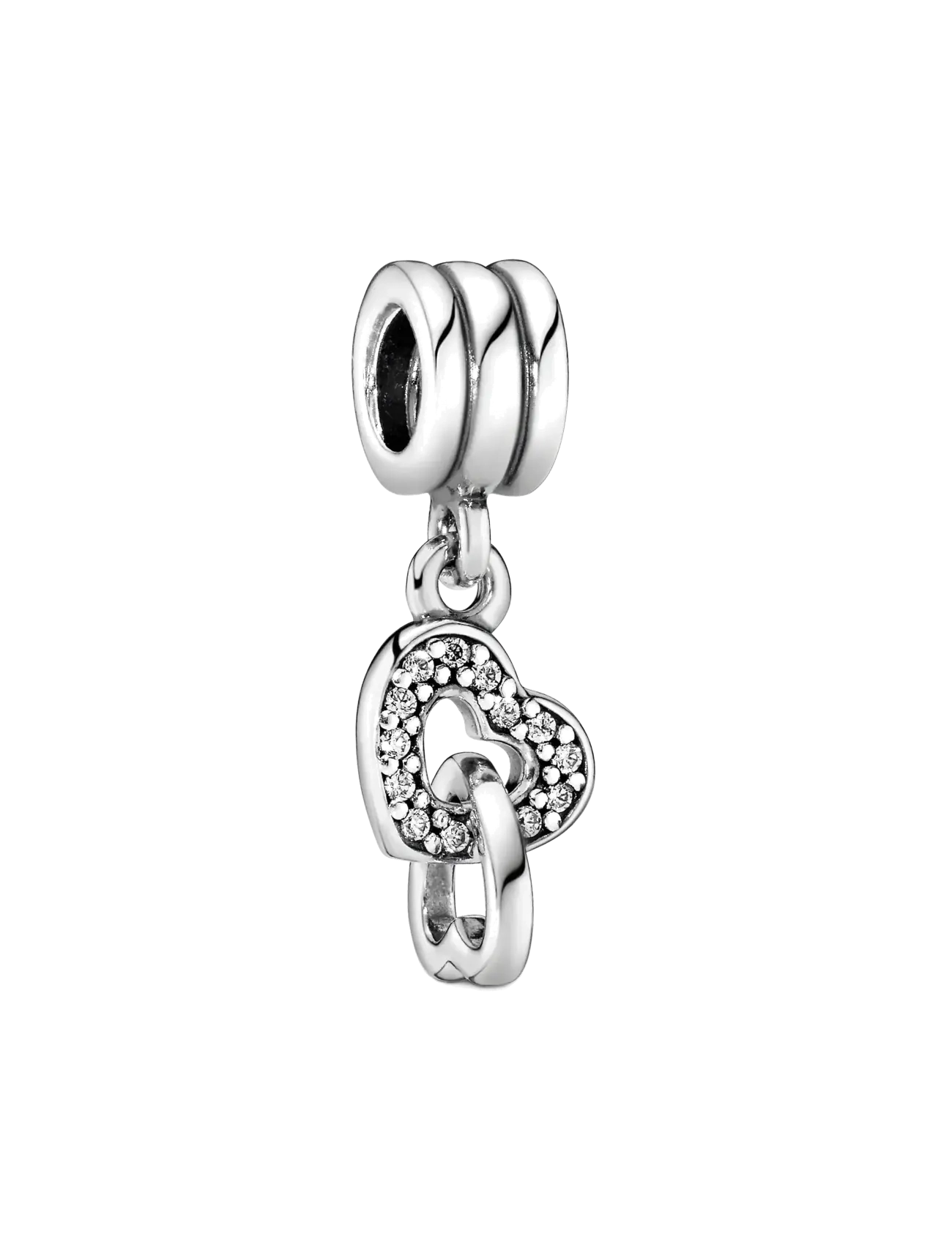 Pandora Hearts silver dangle with cubic zirconia - Charms - CLEAR / undefined
