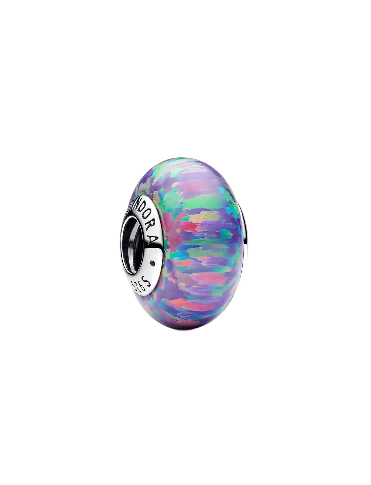 Pandora Sterling silver charm with lavender purple lab-created opal - Nyheder - PURPLE / purple