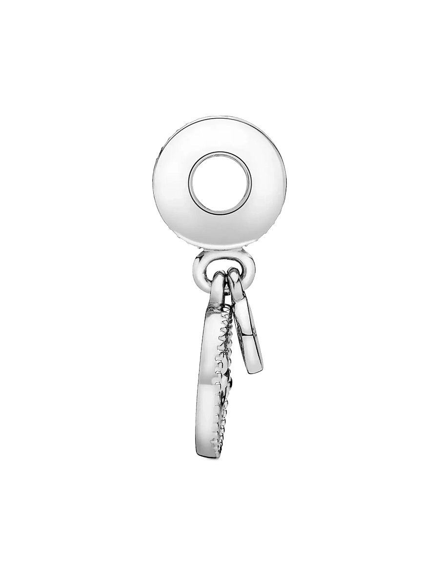 Pandora - Family tree silver dangle with 14k and clear cubic zirconia - pendentifs - clear - 2