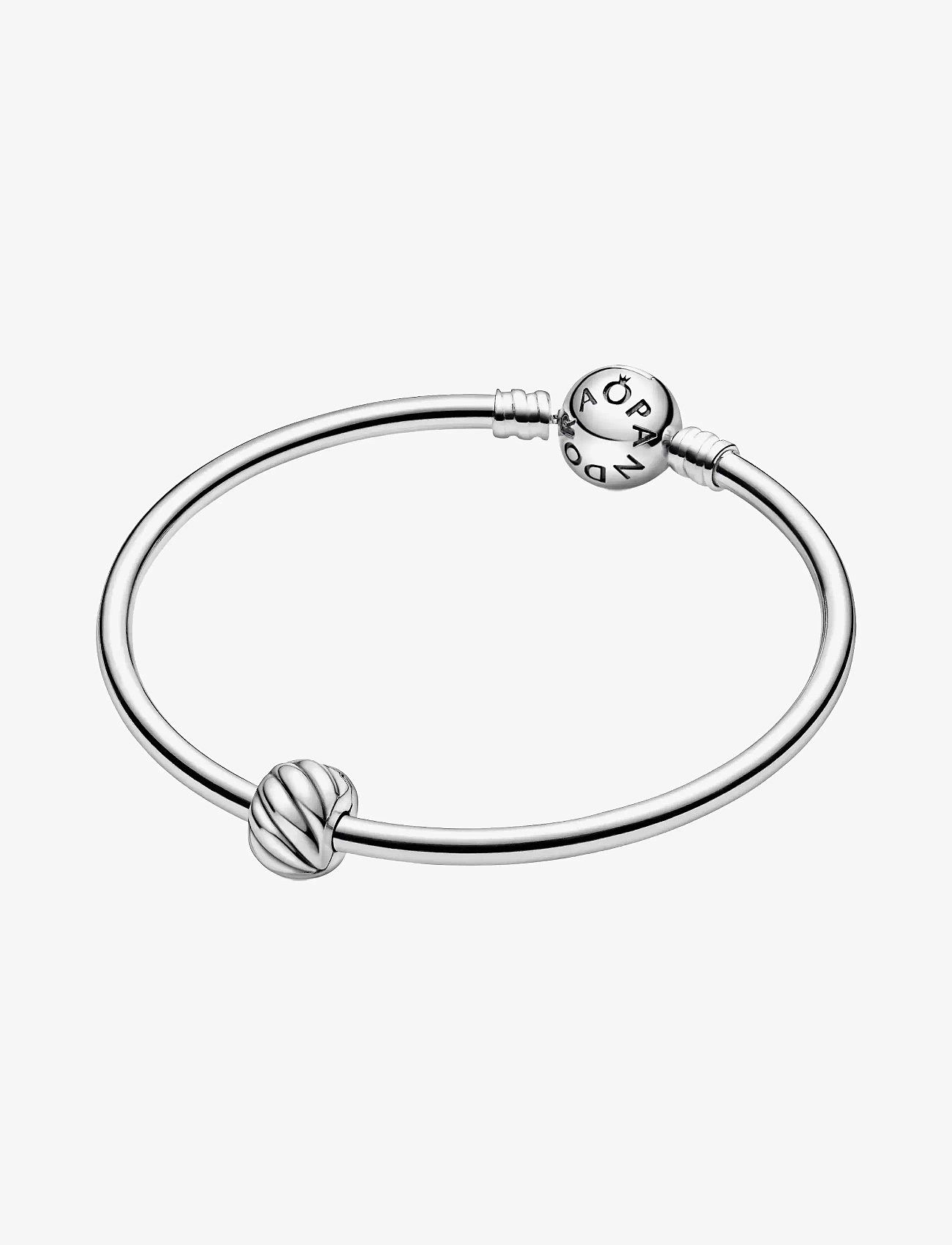 Pandora - Abstract silver clip - pendants - no color - 3