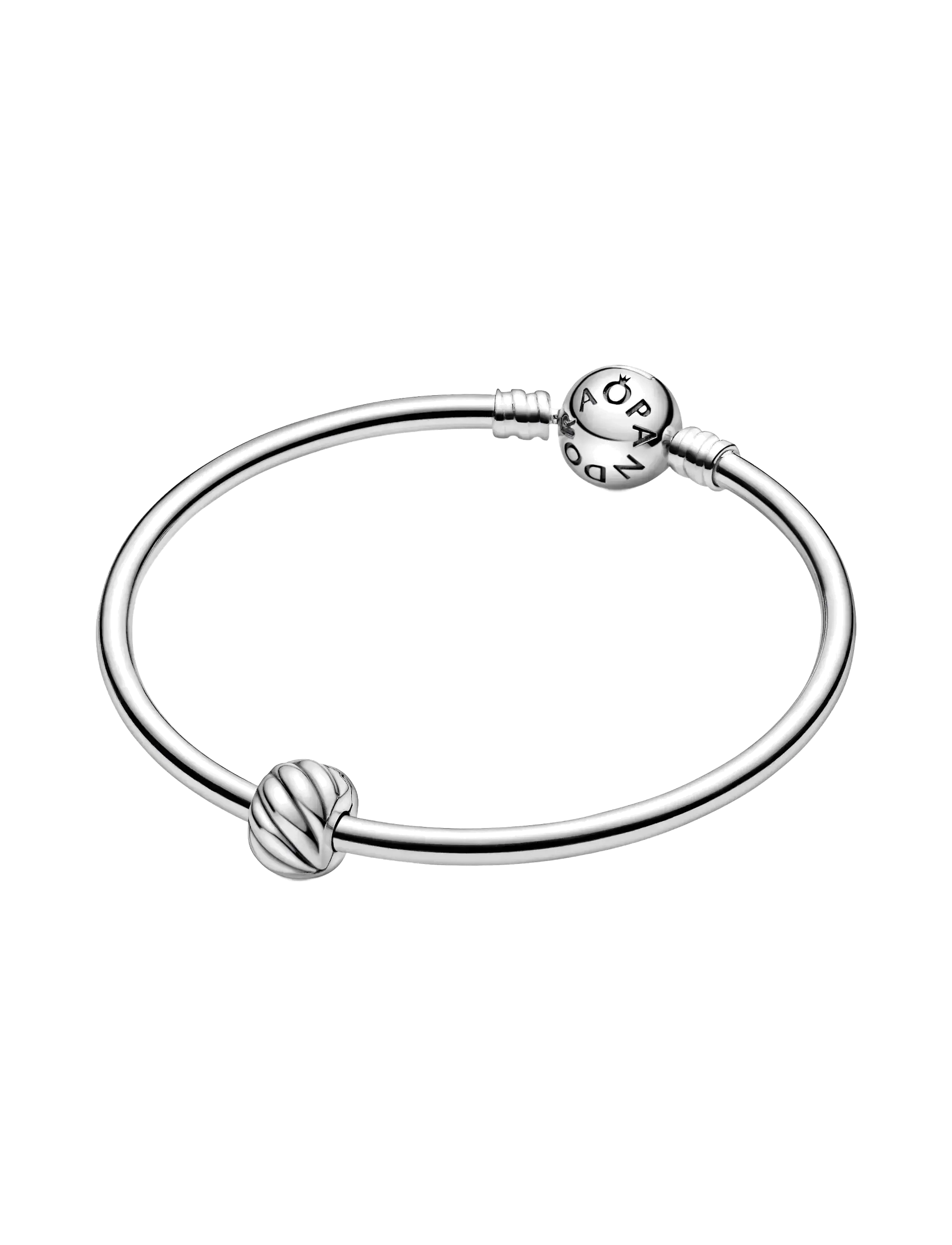 Pandora - Abstract silver clip - pendentifs - no color - 3
