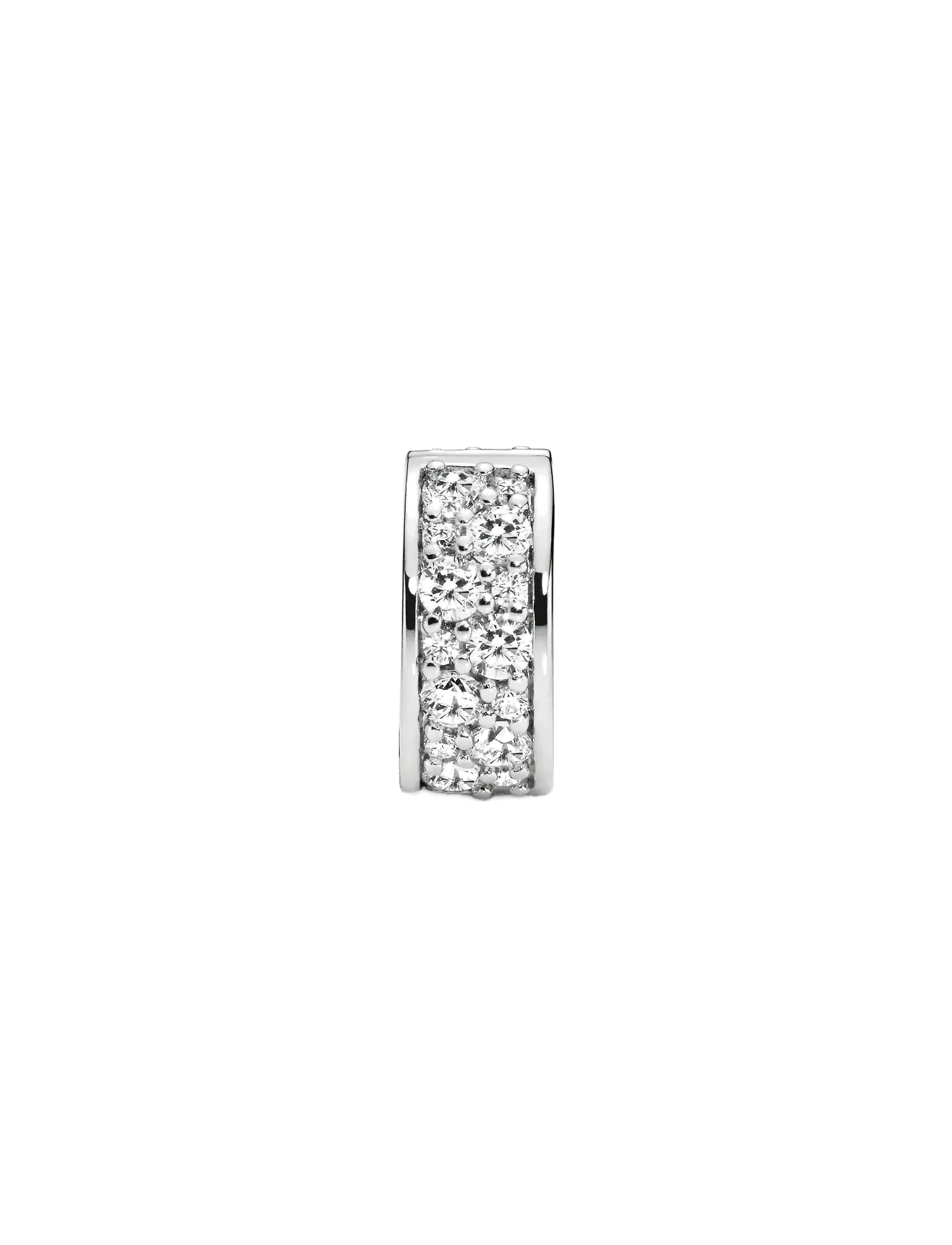 Pandora - Clear Pavé Clip Charm - vedhæng - clear - 2