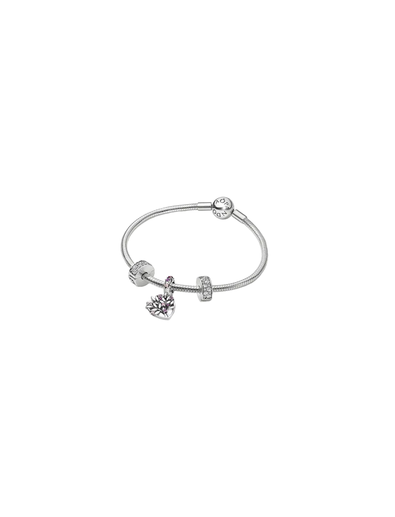 Pandora - Clear Pavé Clip Charm - vedhæng - clear - 3
