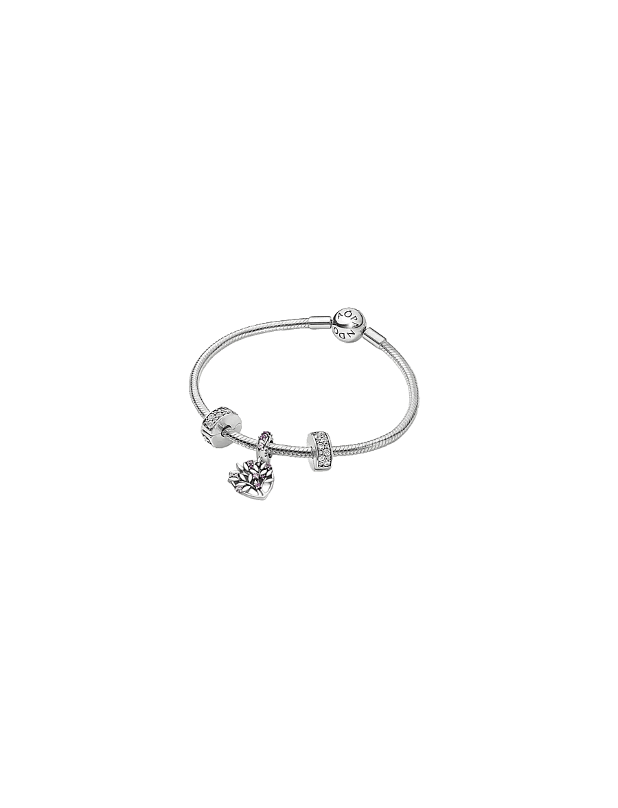 Pandora - Clear Pavé Clip Charm - pendentifs - clear - 3