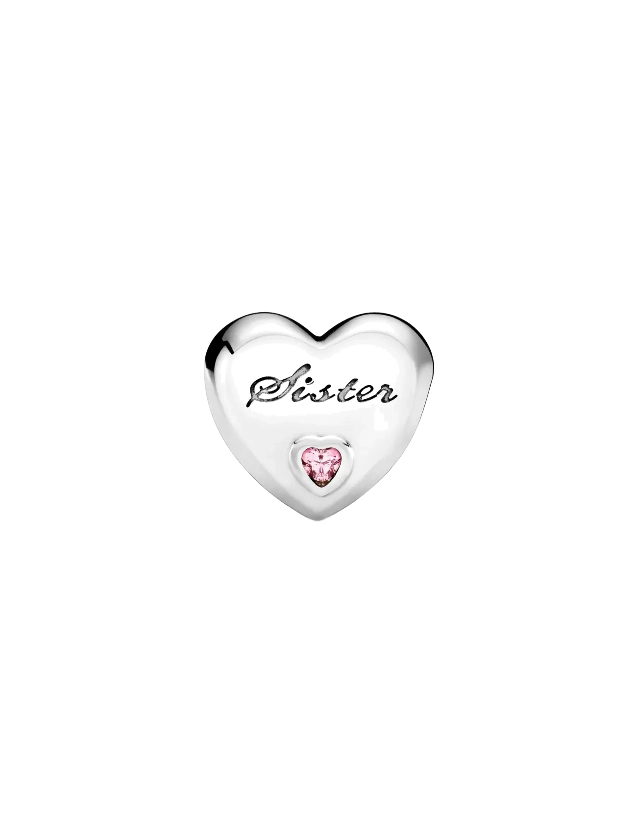 Pandora - Sister Heart Charm - anhänger - pink - 2