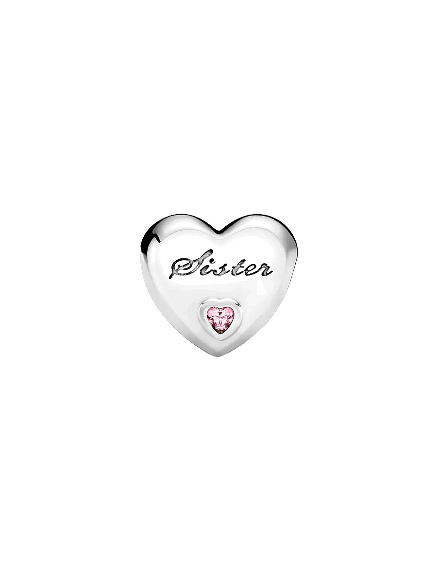 Pandora - Sister Heart Charm - anhänger - pink - 2