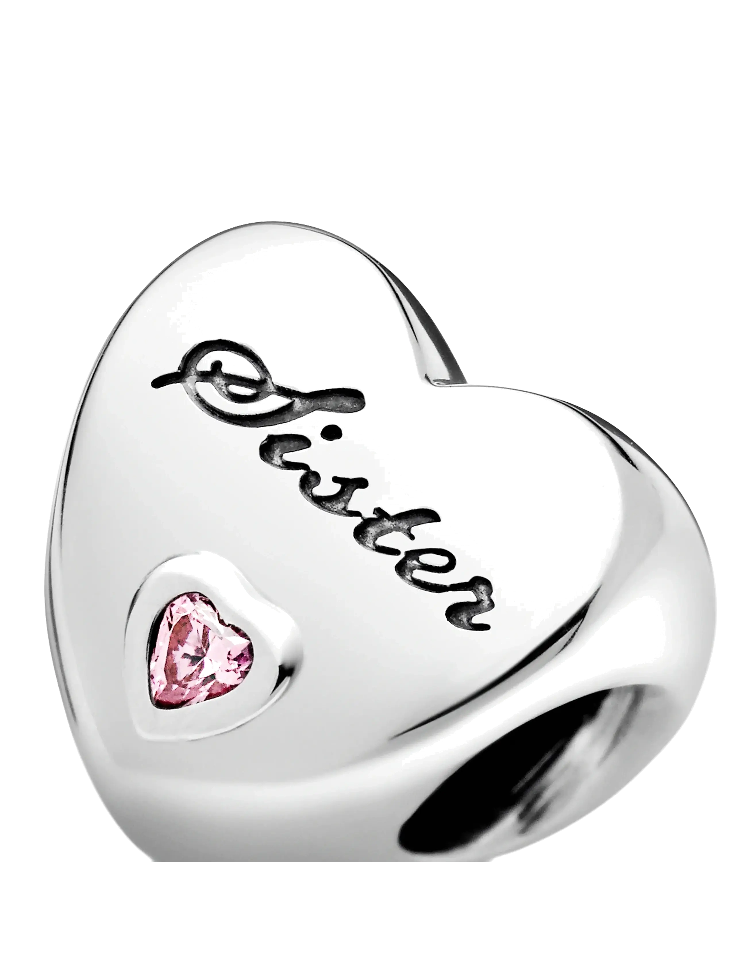 Pandora - Sister Heart Charm - anhänger - pink - 3