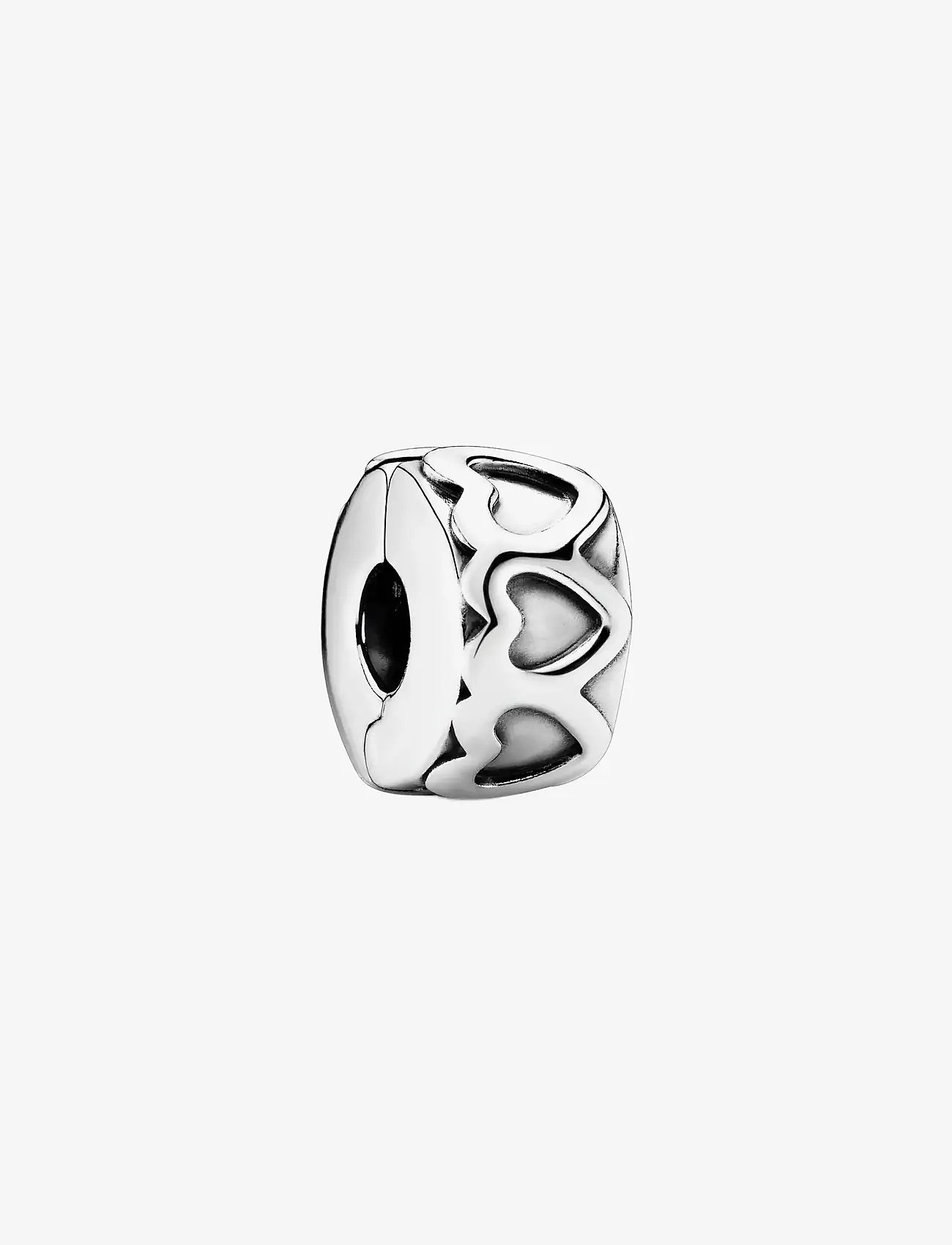 Pandora - Heart silver clip - vedhæng - no color - 0