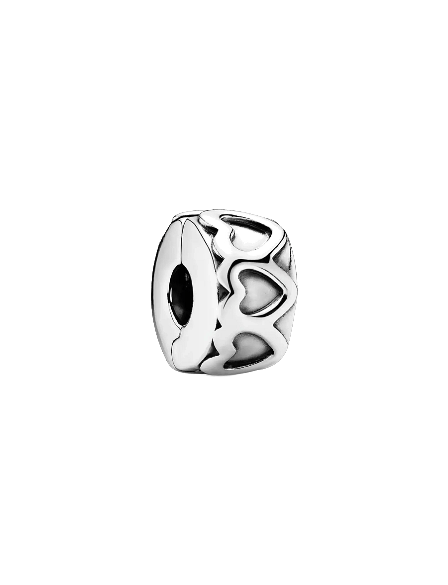 Pandora - Heart silver clip - hangers - no color - 0