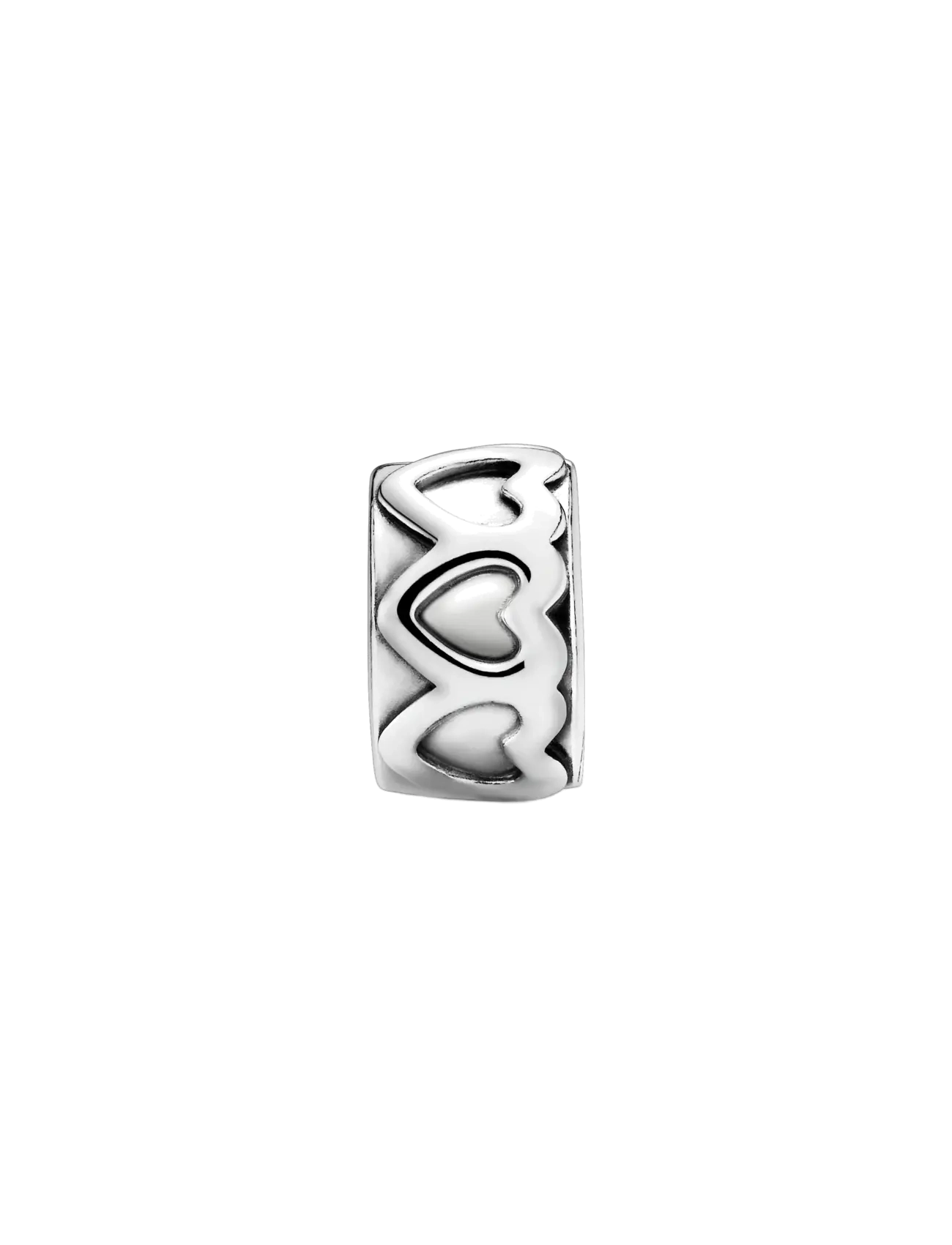 Pandora - Heart silver clip - anheng - no color - 1