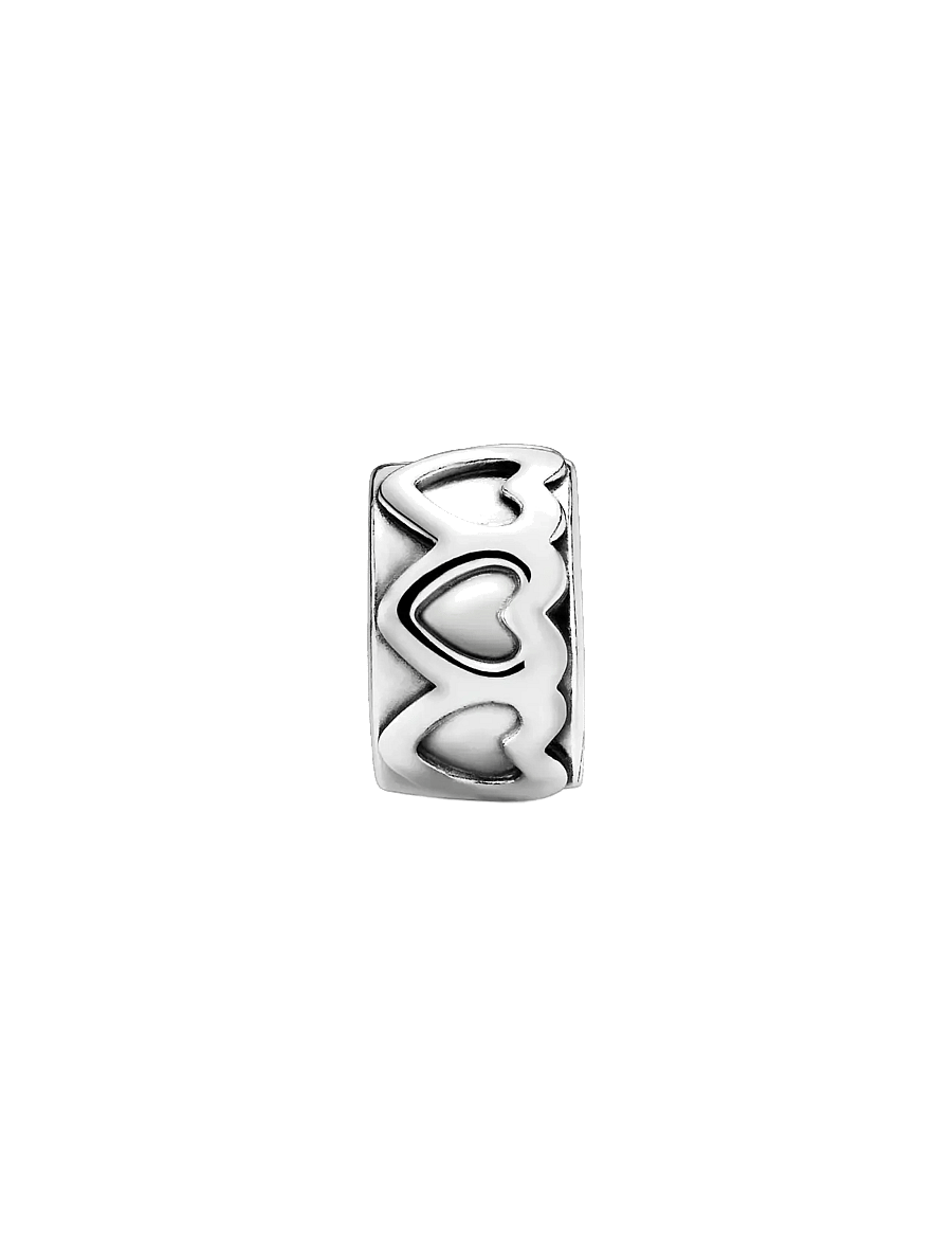 Pandora - Heart silver clip - hangers - no color - 1