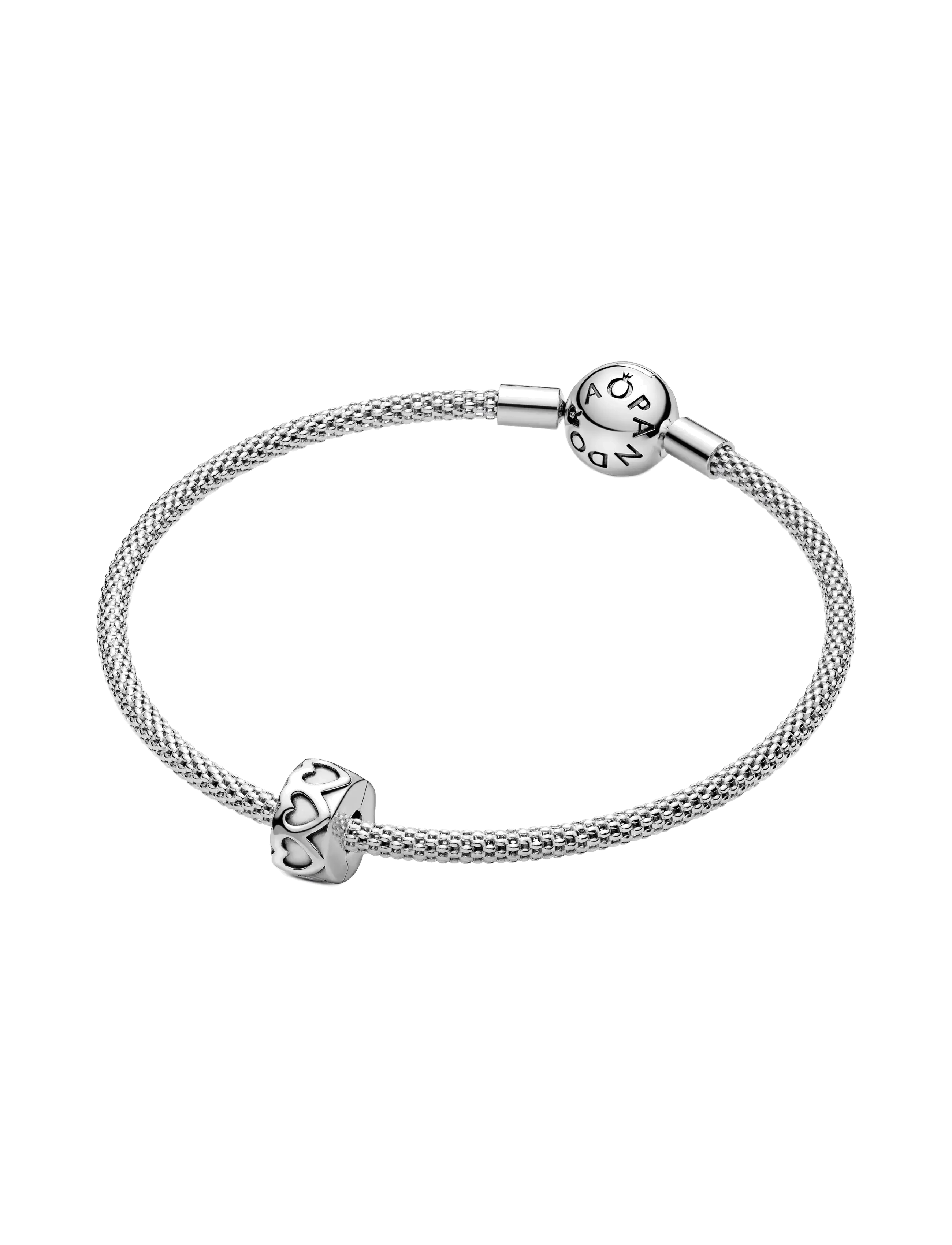 Pandora - Heart silver clip - anheng - no color - 2