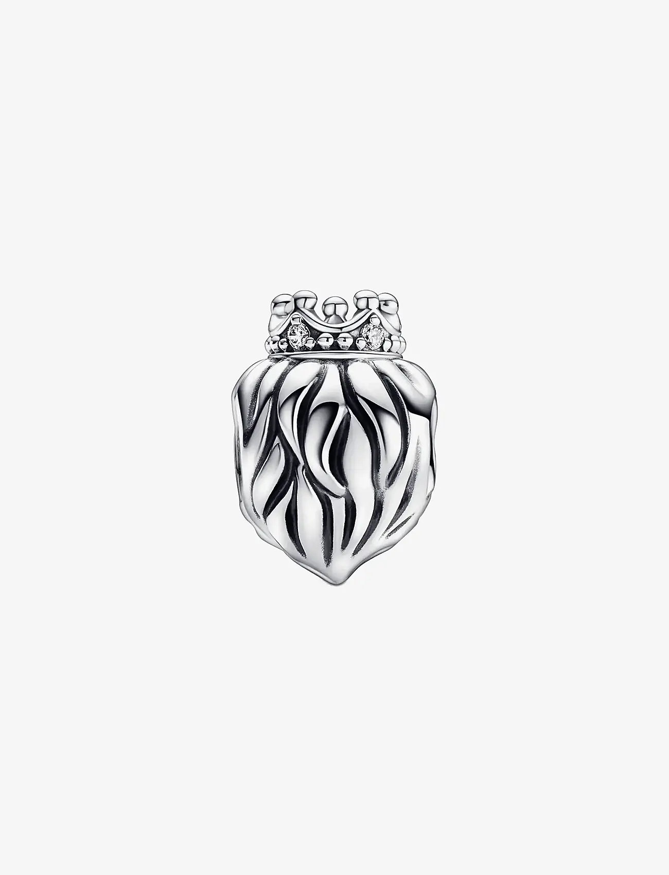 Pandora - Lion head sterling silver charm with clear cubic zirconia - vedhæng - clear - 2