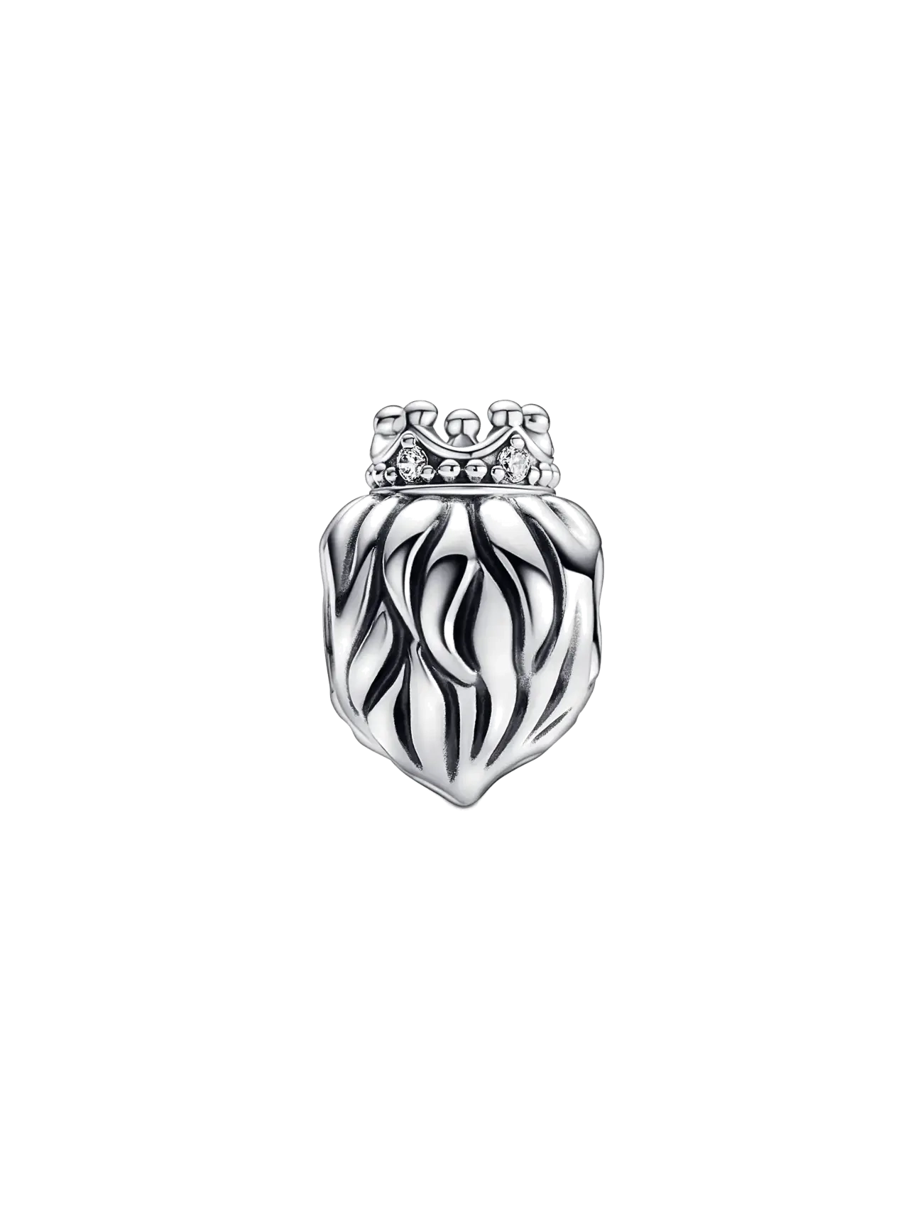 Pandora - Lion head sterling silver charm with clear cubic zirconia - pendentifs - clear - 2