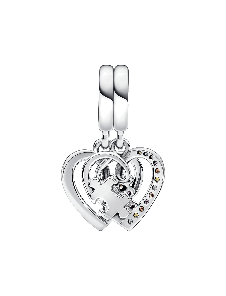 Pandora - Puzzle Piece Hearts Splittable Friendship - anhänger - multicolor - 2