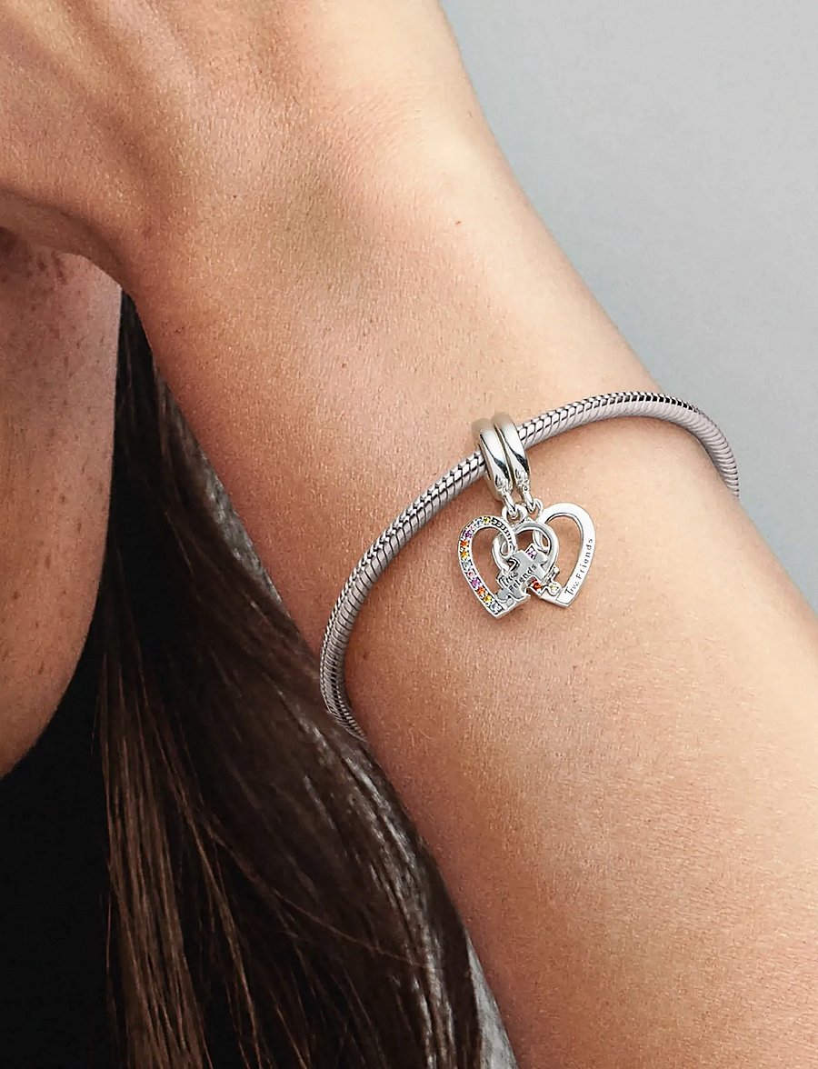 Pandora - Puzzle Piece Hearts Splittable Friendship - anhänger - multicolor - 5