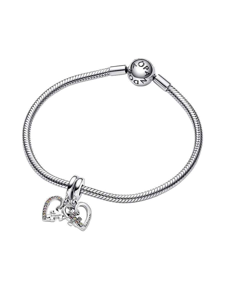 Pandora - Puzzle Piece Hearts Splittable Friendship - anhänger - multicolor - 4