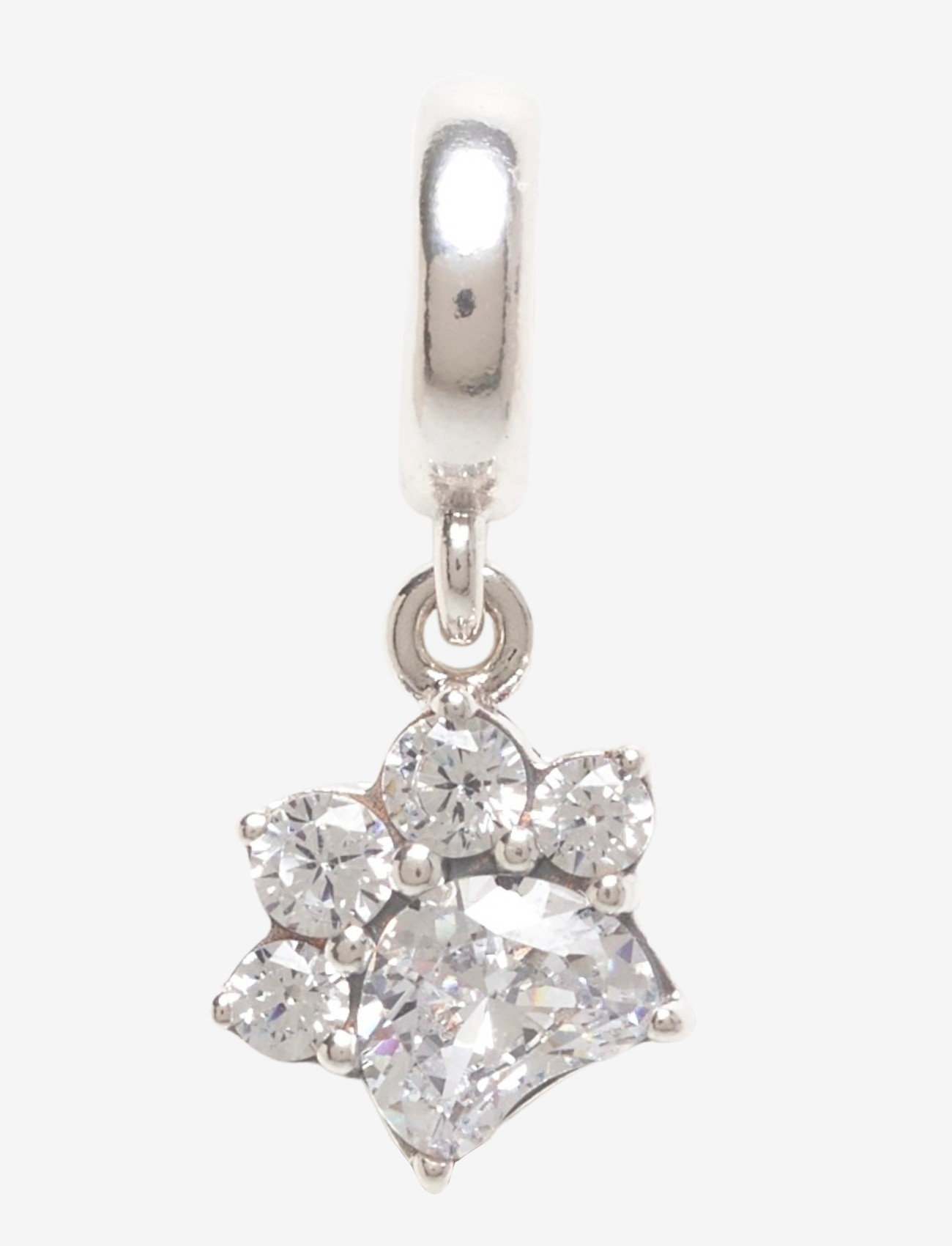 Pandora - Paw sterling silver dangle with clear cubic zirconia - anhänger - clear - 0