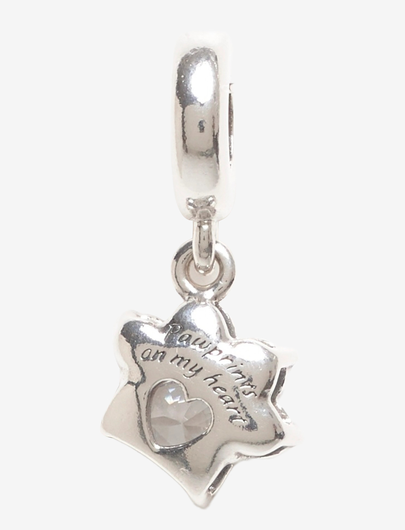 Pandora - Paw sterling silver dangle with clear cubic zirconia - anhänger - clear - 1