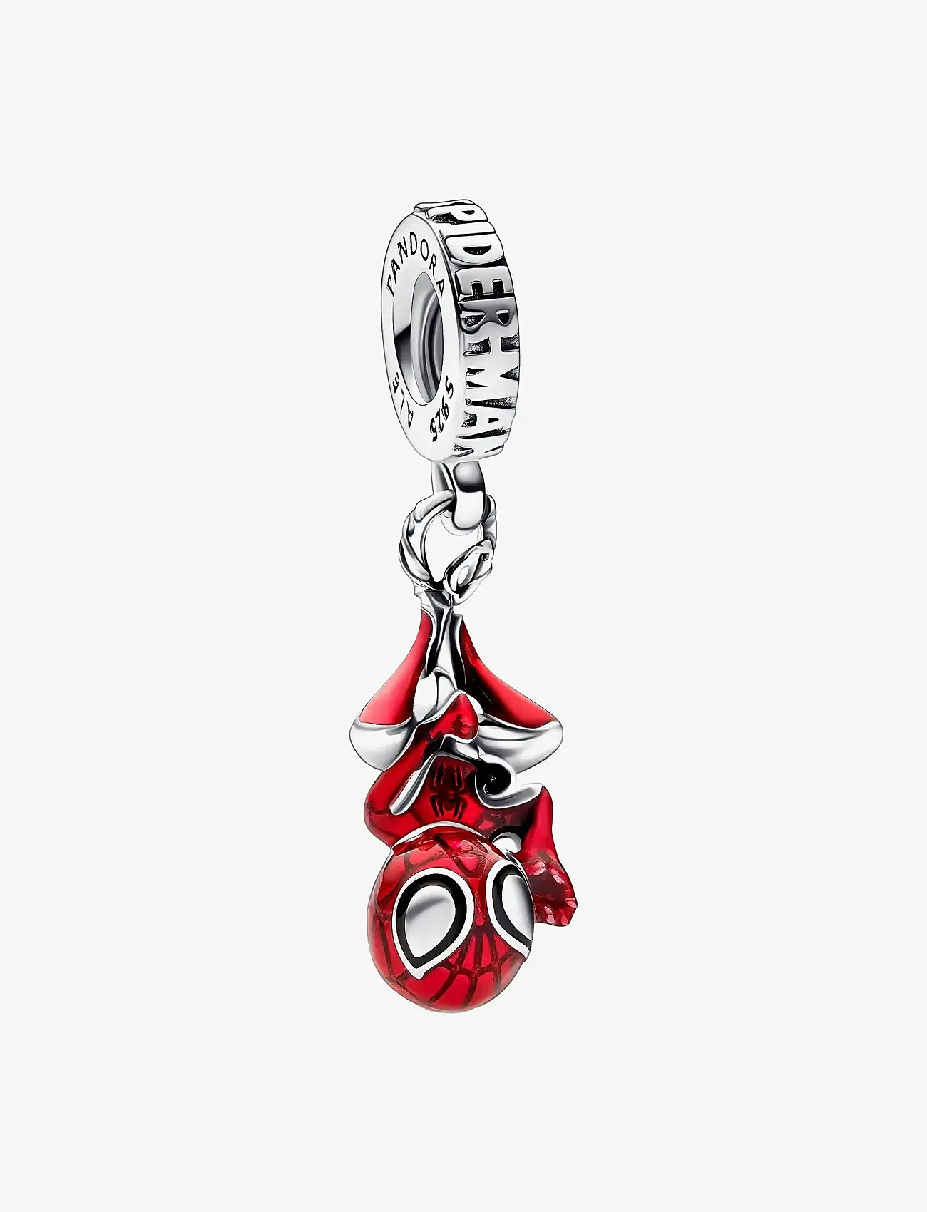 Pandora - Marvel Spider-Man sterling silver dangle with black and transparent red enamel - ripatsid - red - 1
