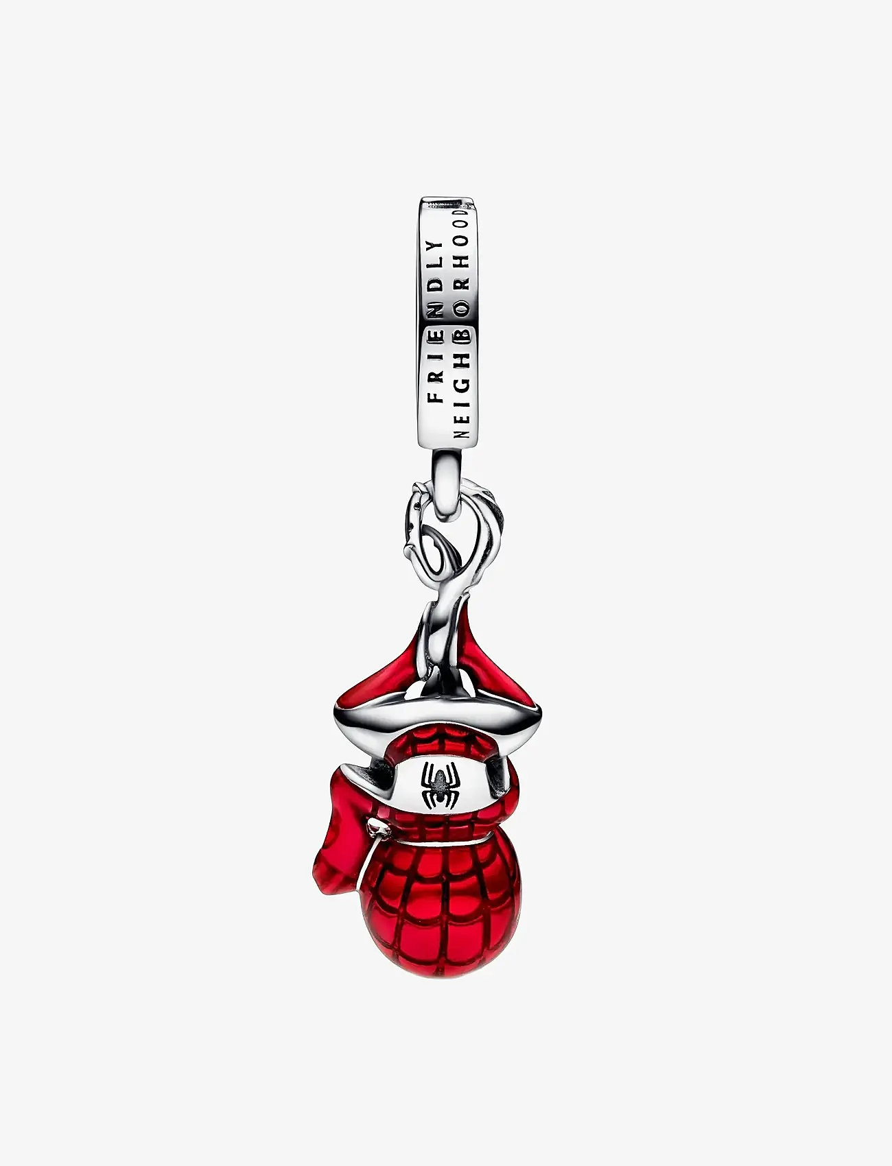 Pandora - Marvel Spider-Man sterling silver dangle with black and transparent red enamel - ripatsid - red - 2