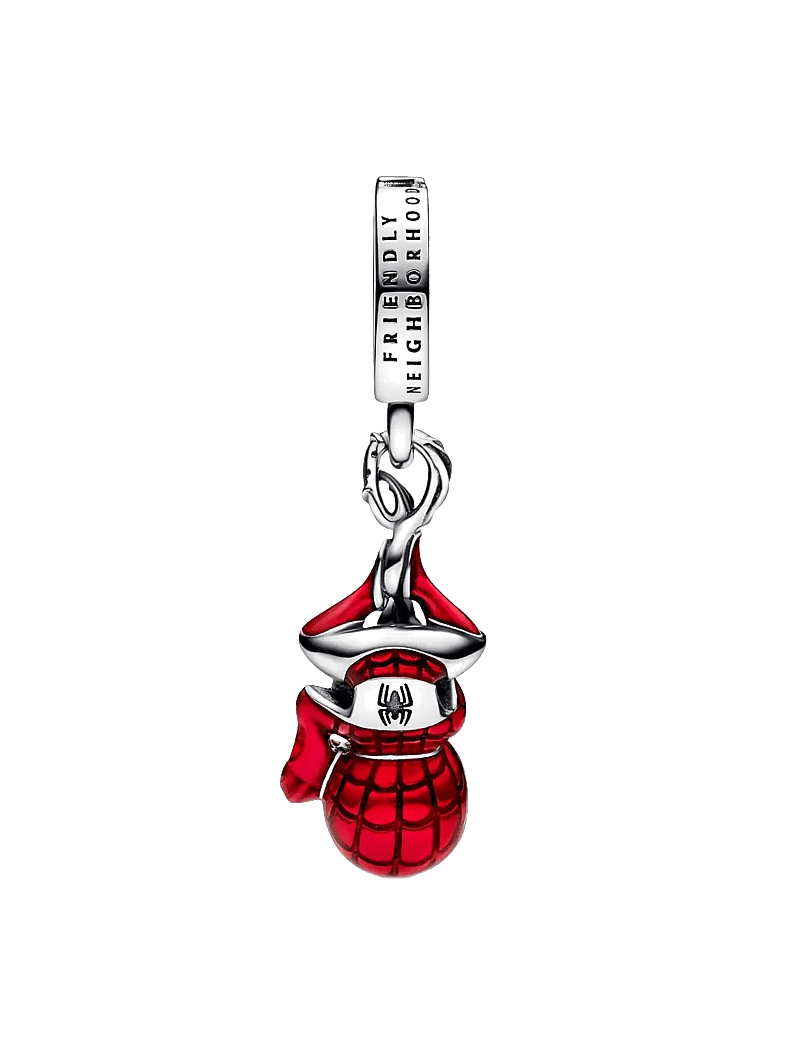 Pandora - Marvel Spider-Man sterling silver dangle with black and transparent red enamel - ripatsid - red - 2
