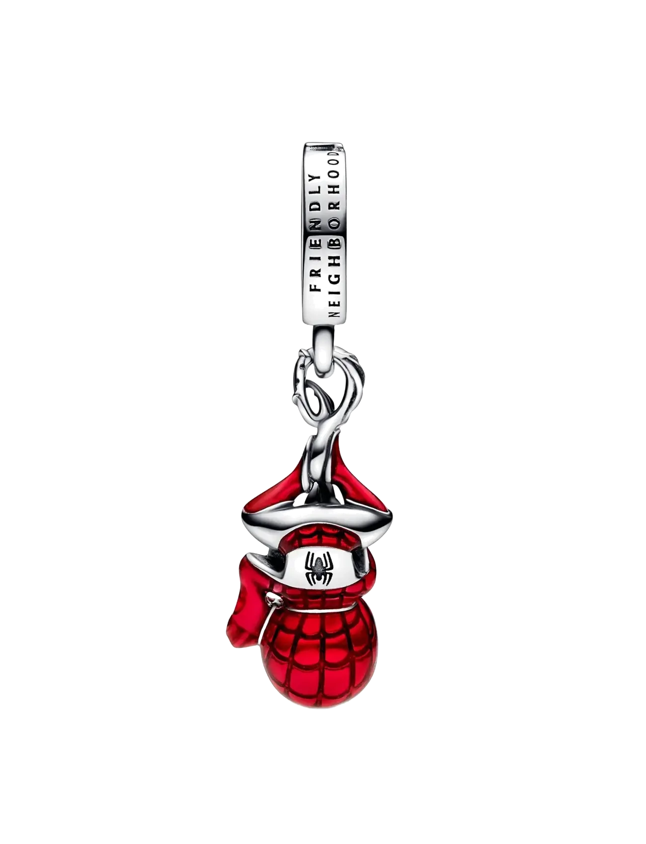 Pandora - Marvel Hanging Spider-Man Dangle Charm - anhänger - red - 2