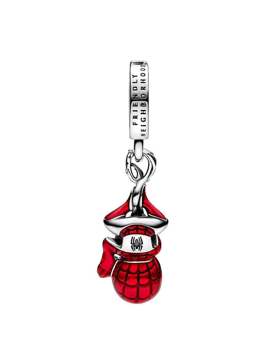 Pandora - Marvel Hanging Spider-Man Dangle Charm - anhänger - red - 2